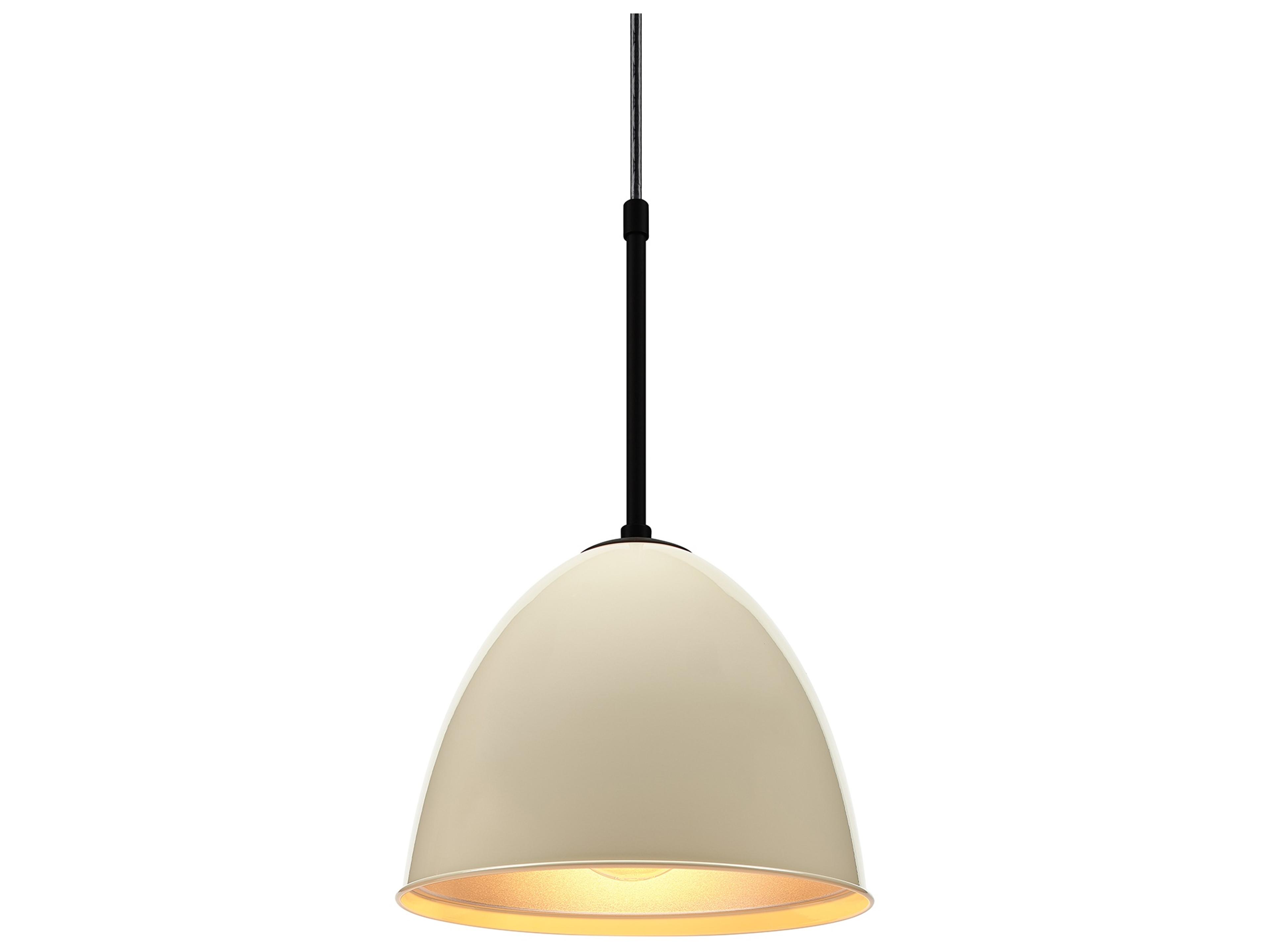 Classic 1-Light Chrome Bell Mini Pendant