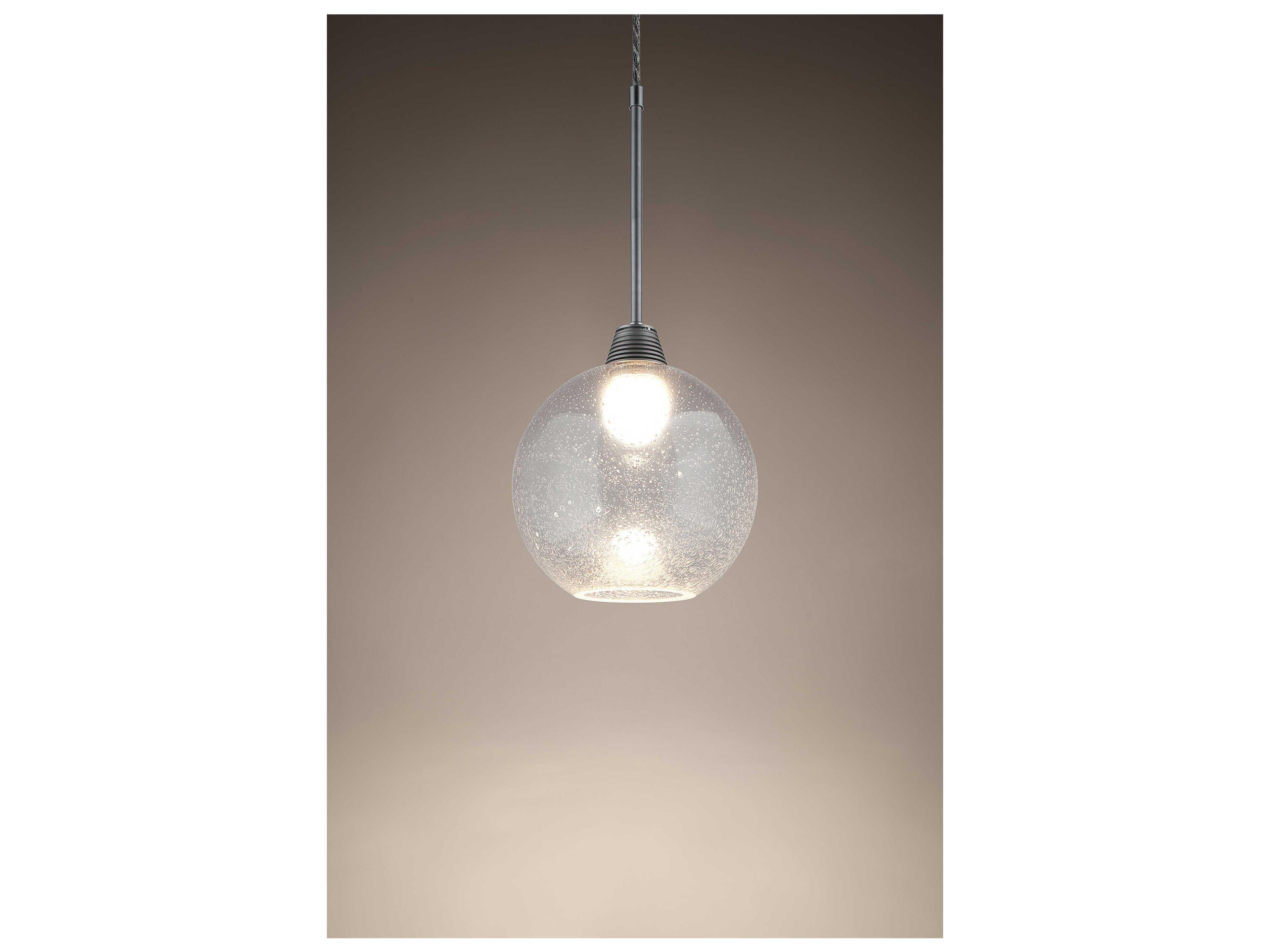 Bruck Lighting Bobo 1-Light Clear Glass LED Globe Mini Pendant