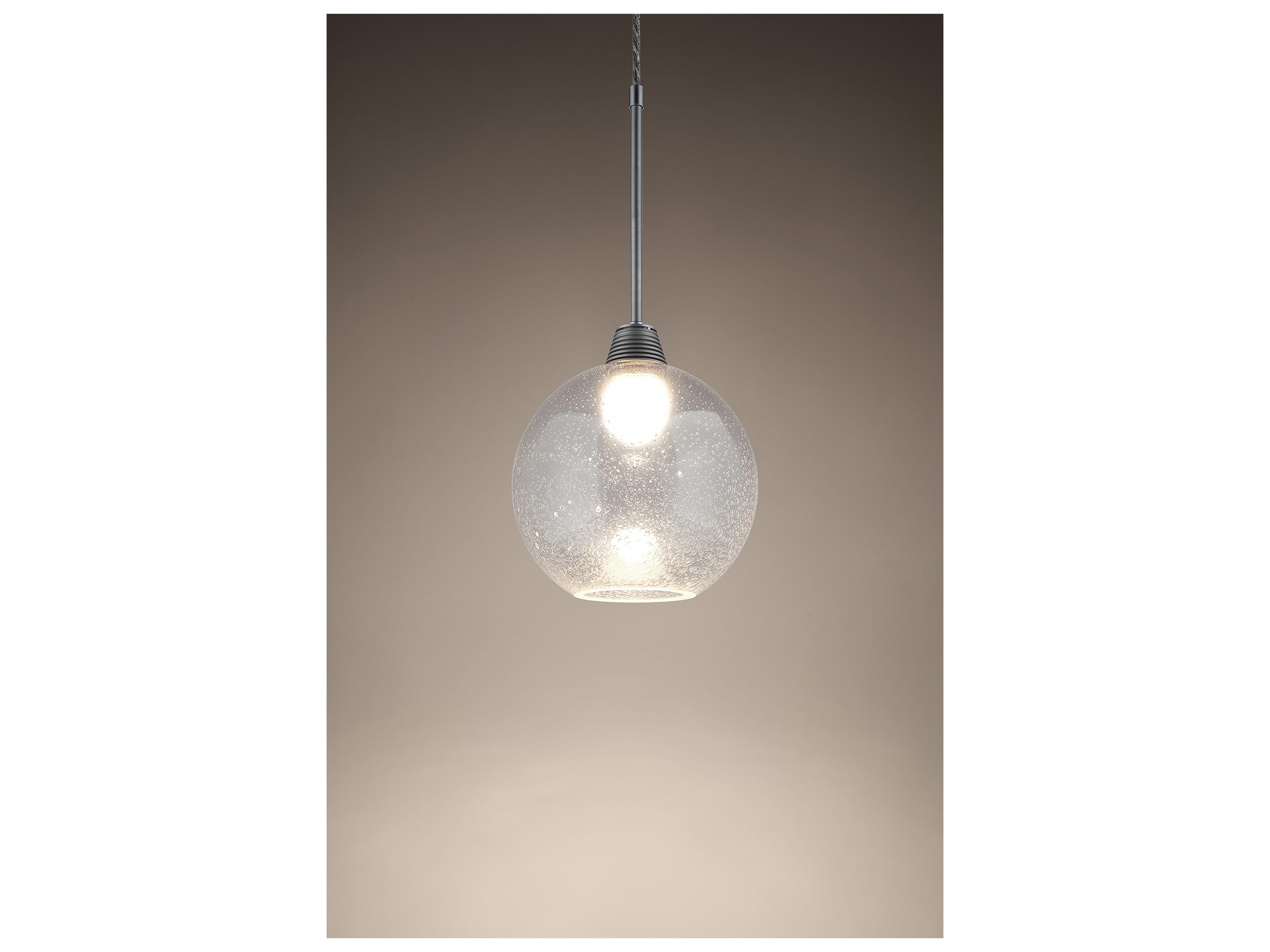 Bruck Lighting Bobo 1-Light Clear Glass LED Globe Mini Pendant