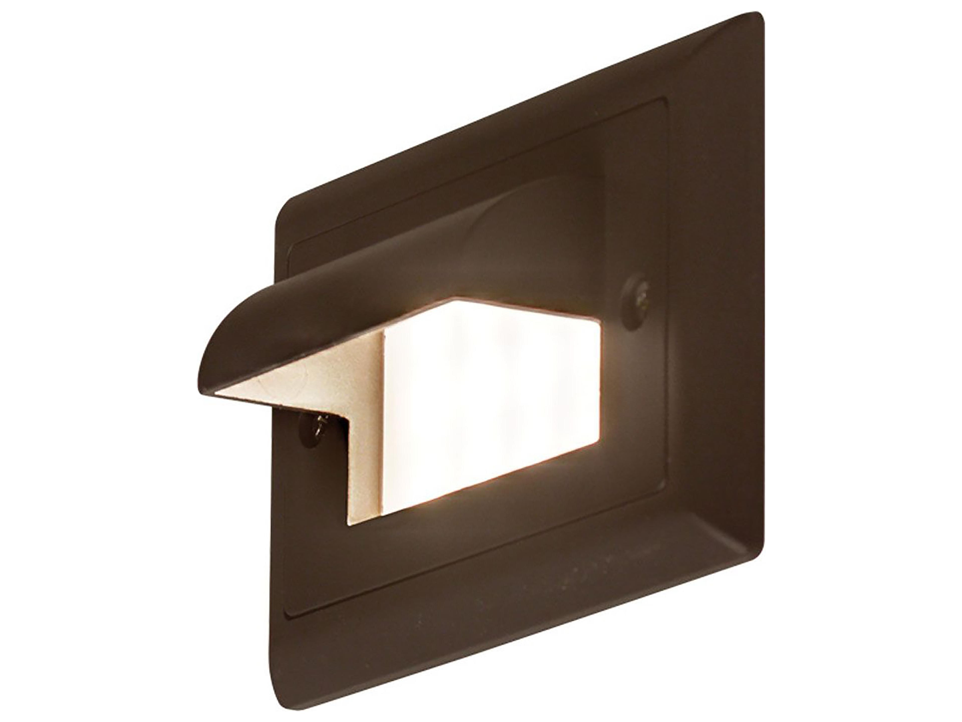 LED Wall Sconce Step 1-Light Bronze Outdoor