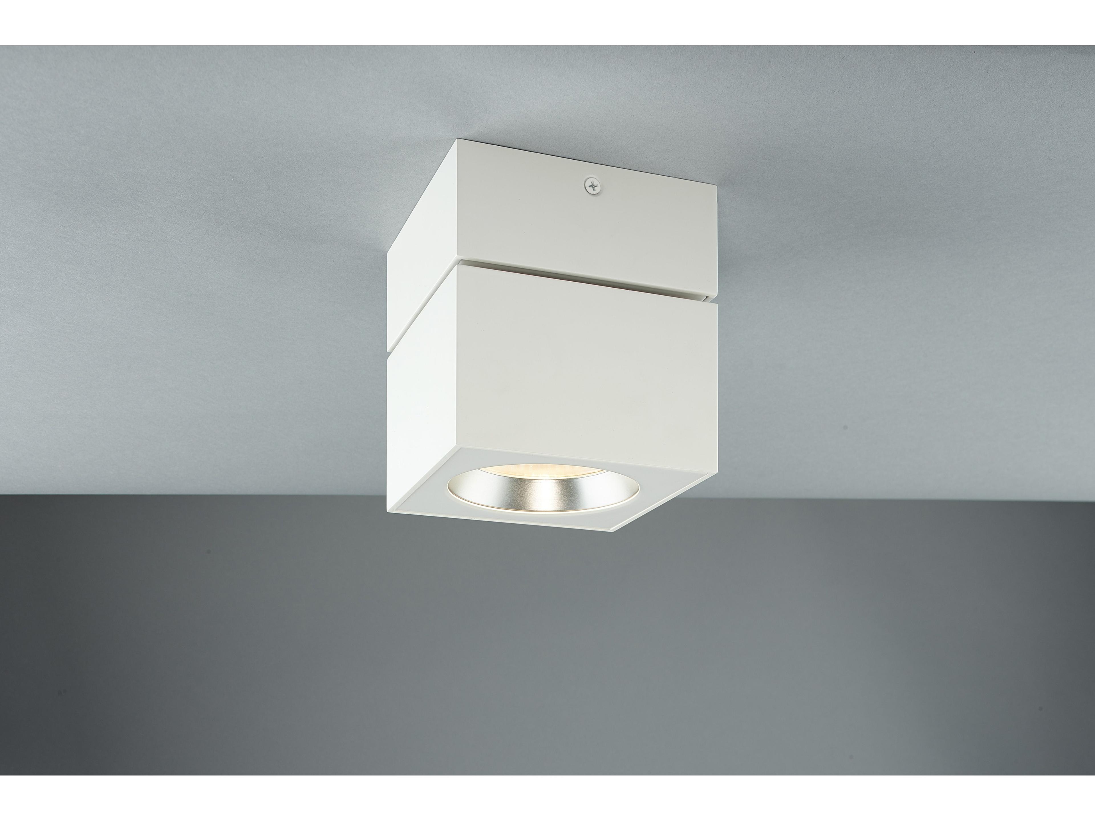 Bruck Lighting Surface Mount Square 1-Light White LED Flush