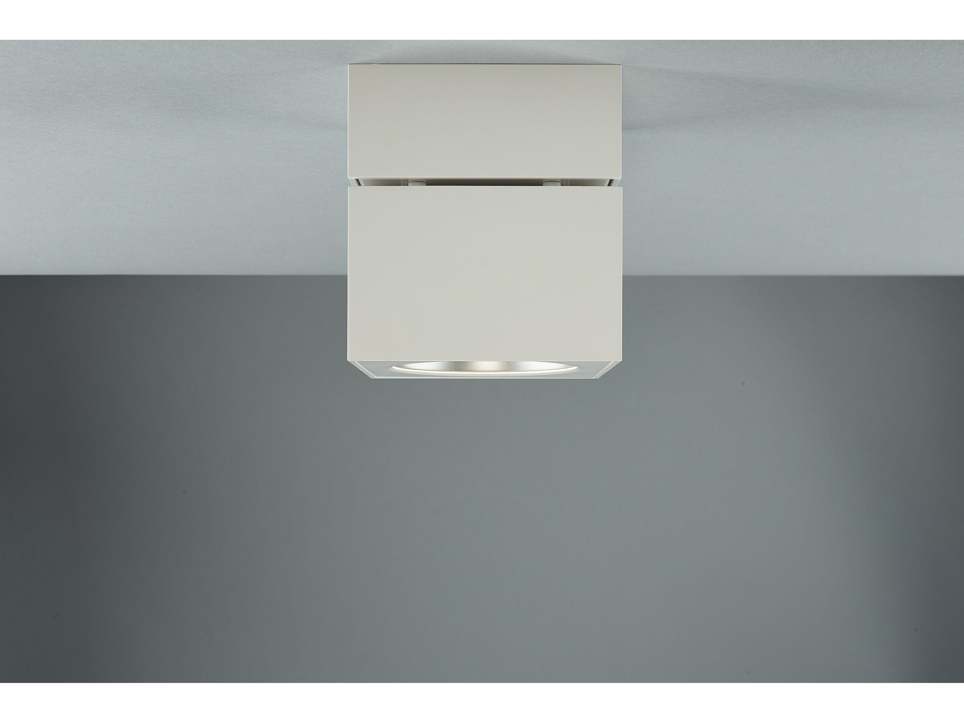 Bruck Lighting Surface Mount Square 1-Light White LED Flush