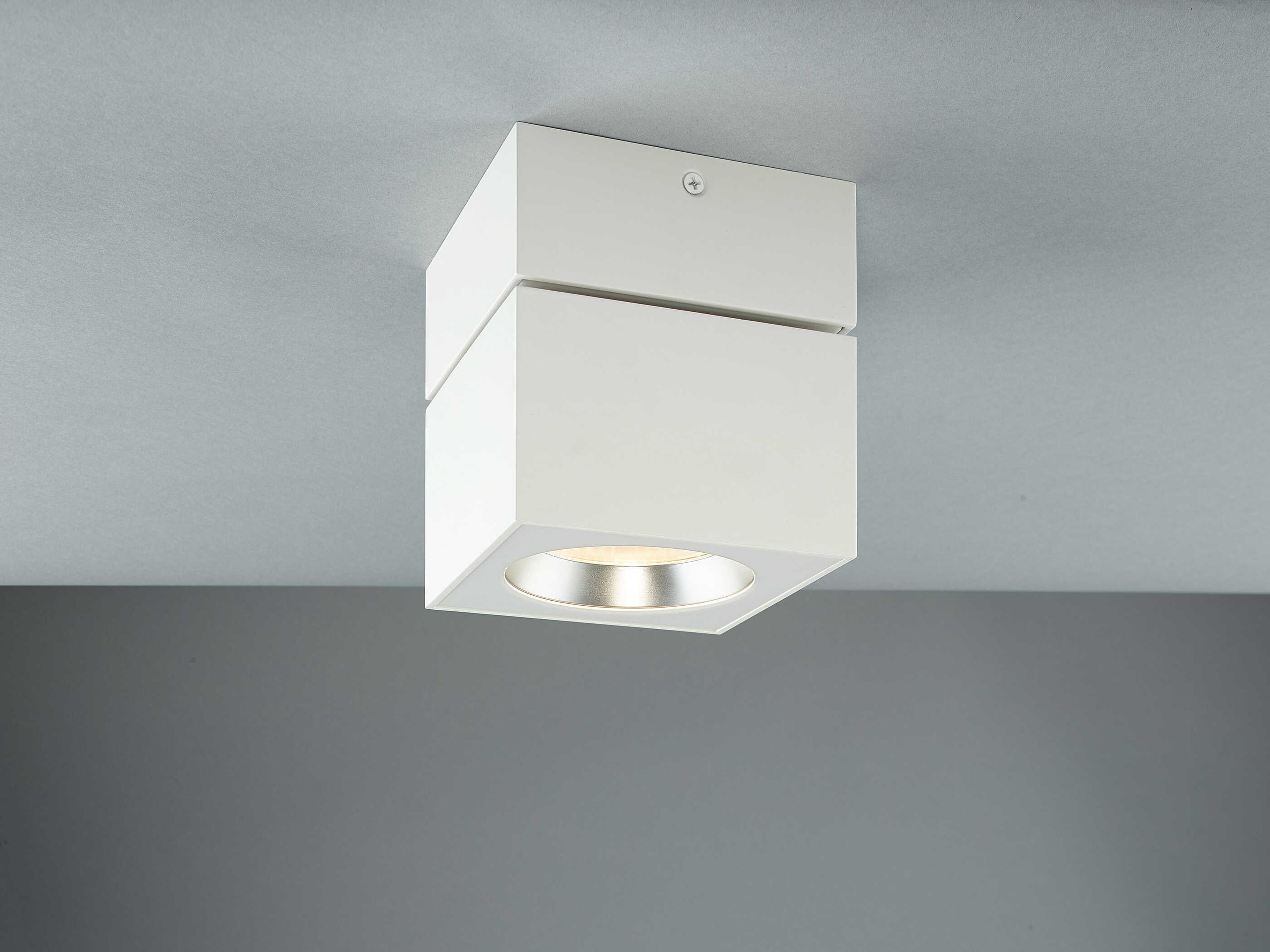 Bruck Lighting Surface Mount Square 1-Light White LED Flush