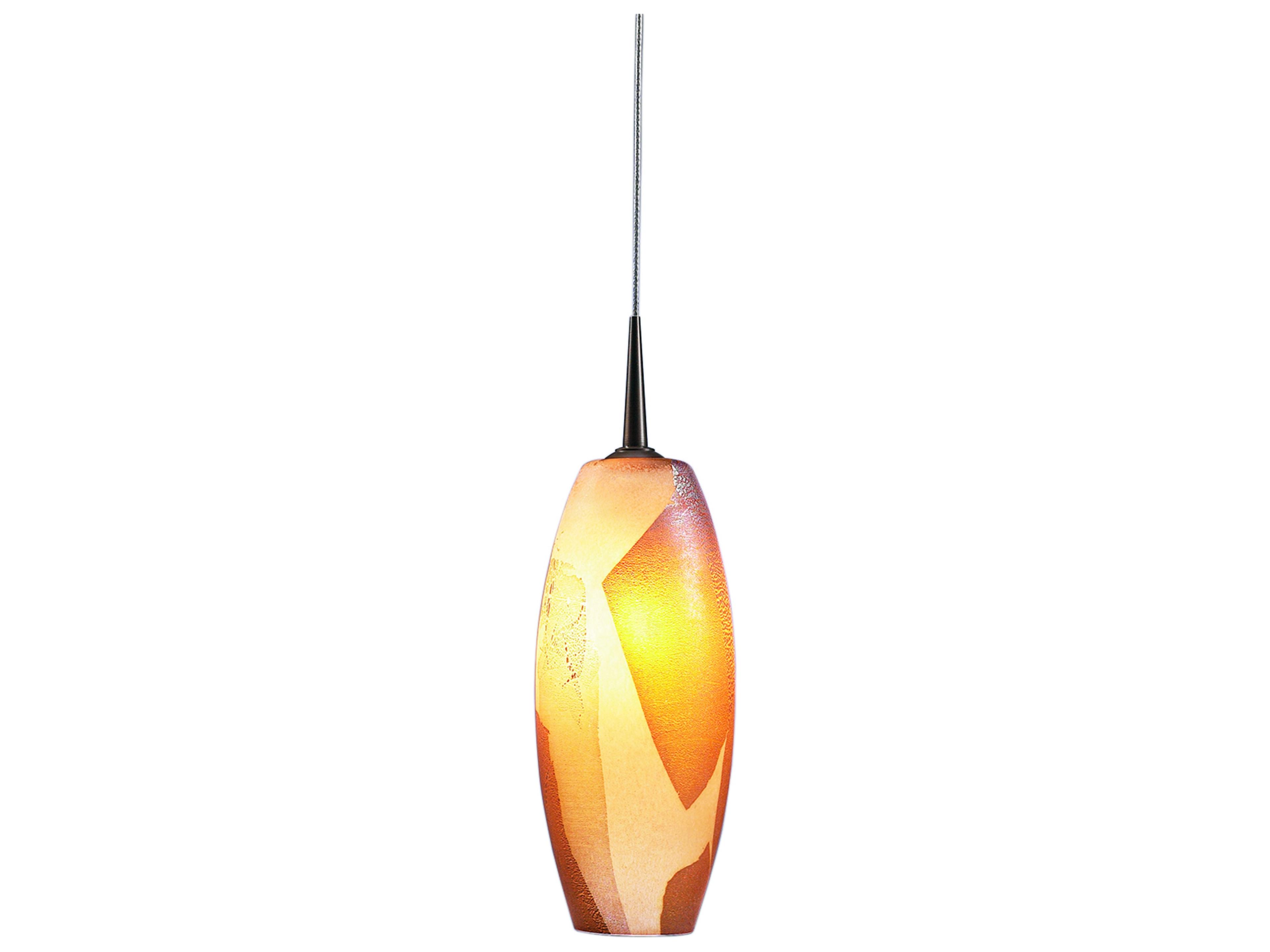 Ciro 1-Light Gold Glass LED Mini Pendant