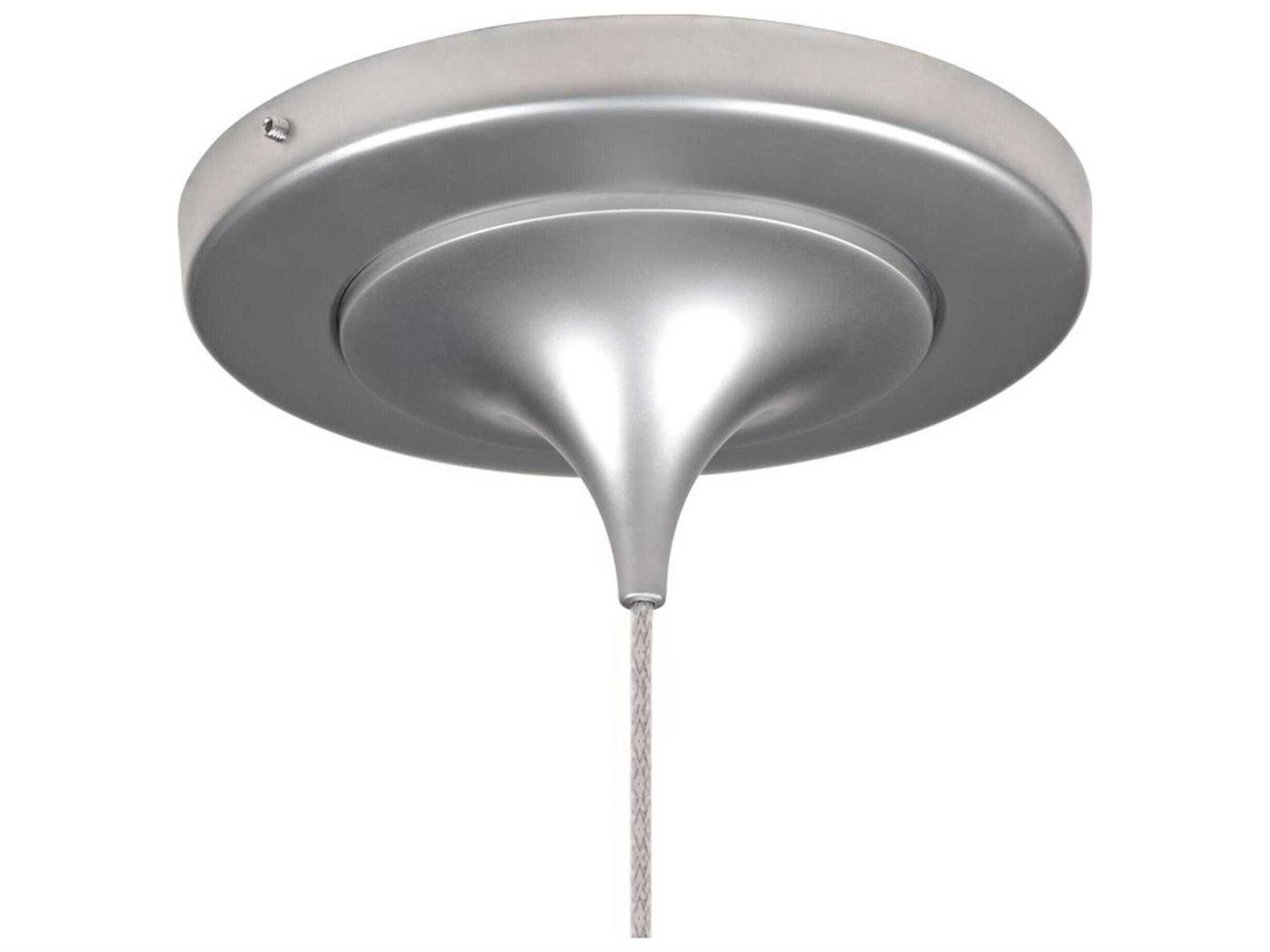 Bruck Lighting Zara 1-Light White Glass LED Bell Mini Pendant