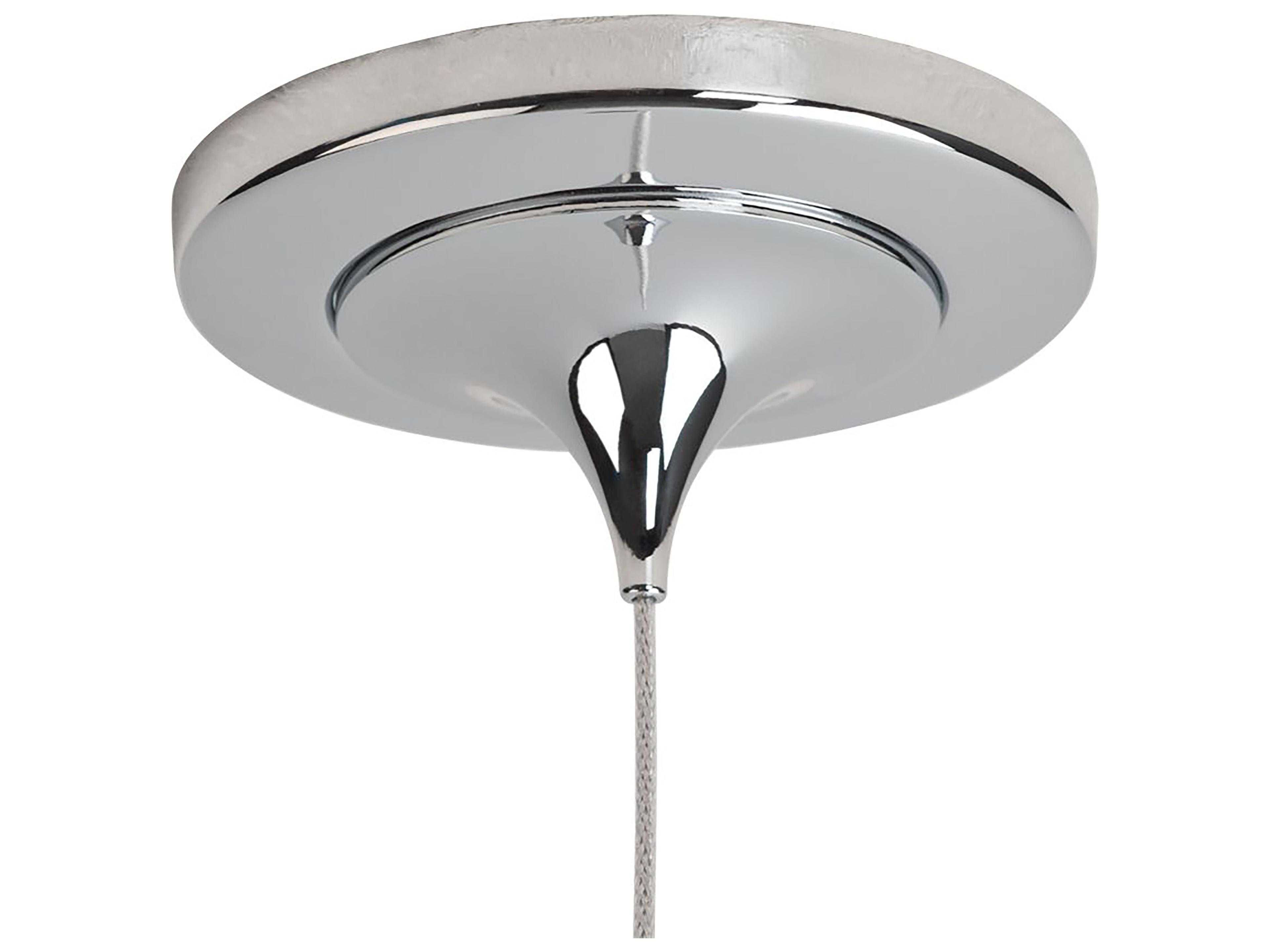 Bruck Lighting Rainbow 1-Light Gray Glass LED Bell Mini Pendant