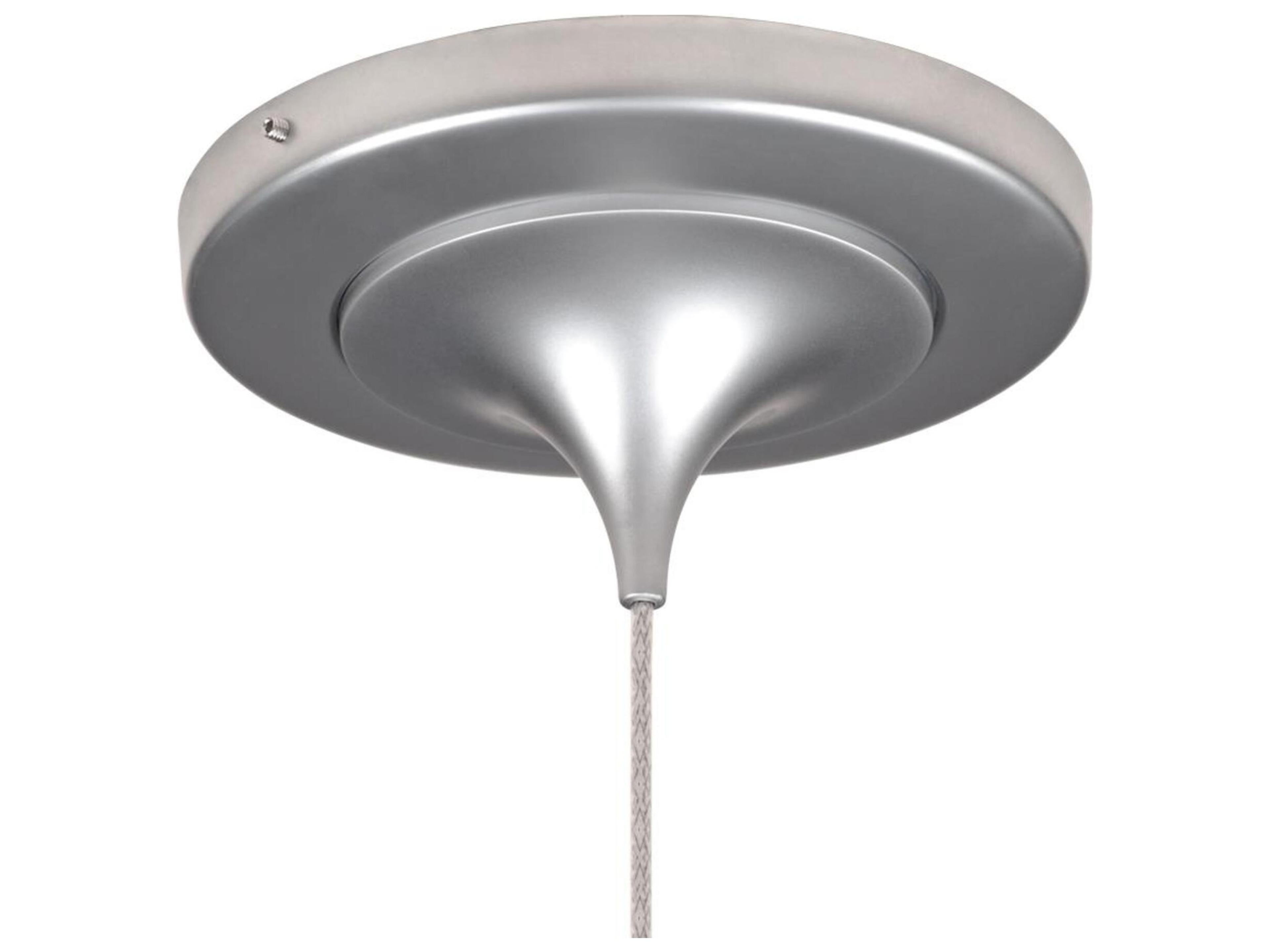 Bruck Lighting Vibe 1-Light White Glass LED Bell Mini Pendant