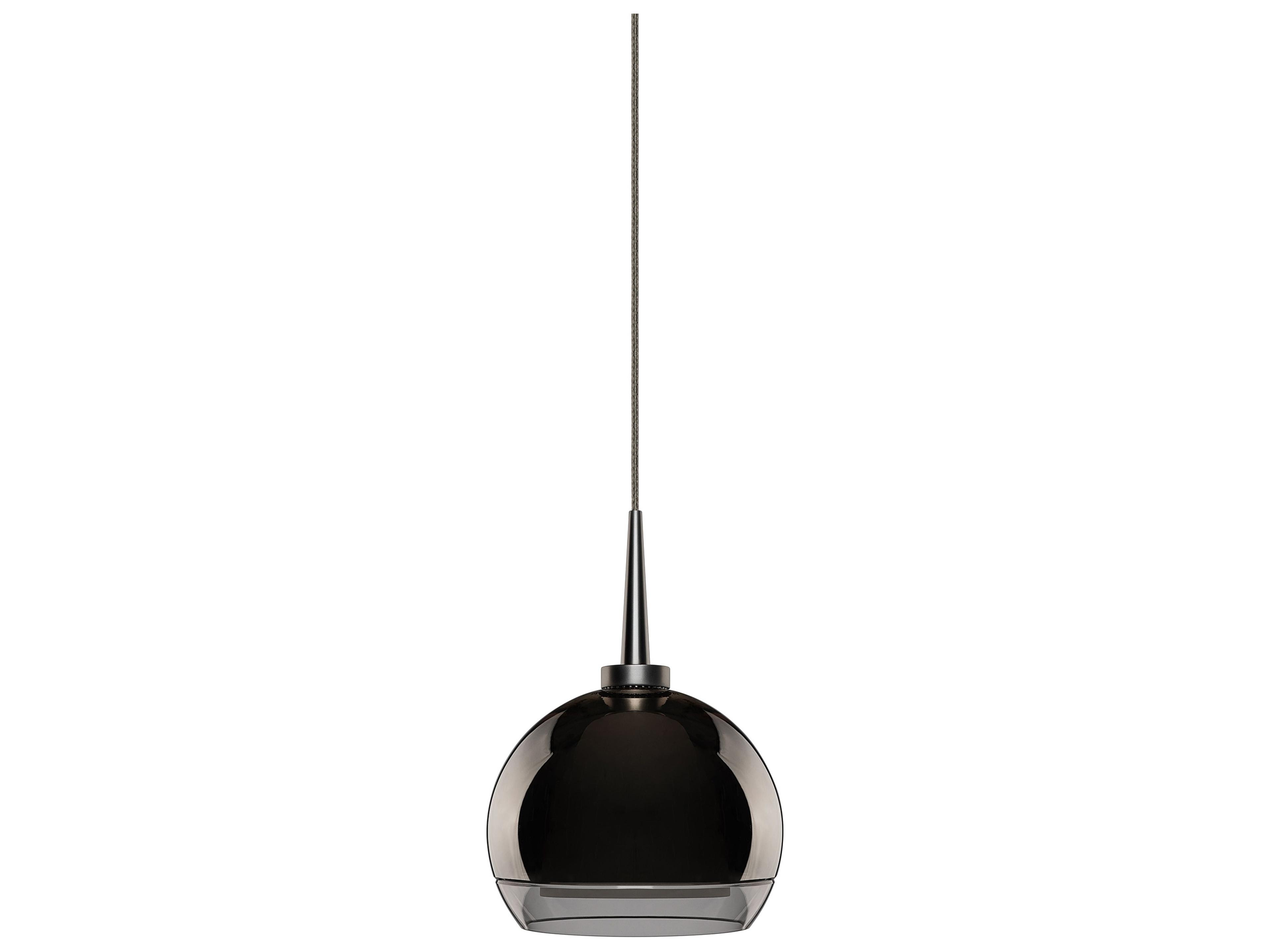 Bruck Lighting Matrix 1-Light Chrome Glass LED Round Mini Pendant