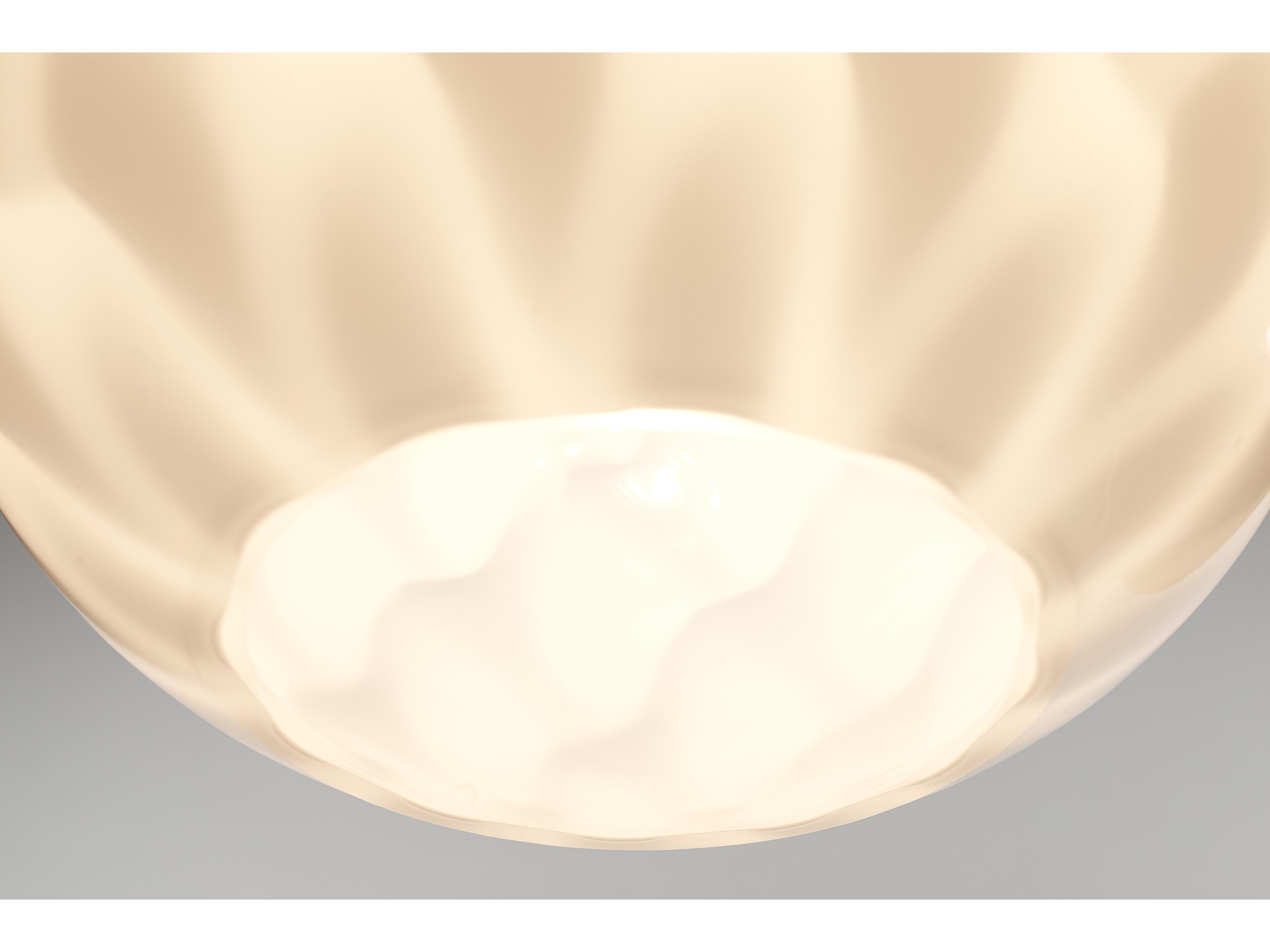 Bruck Lighting Sirena 1-Light White Glass LED Globe Mini Pendant