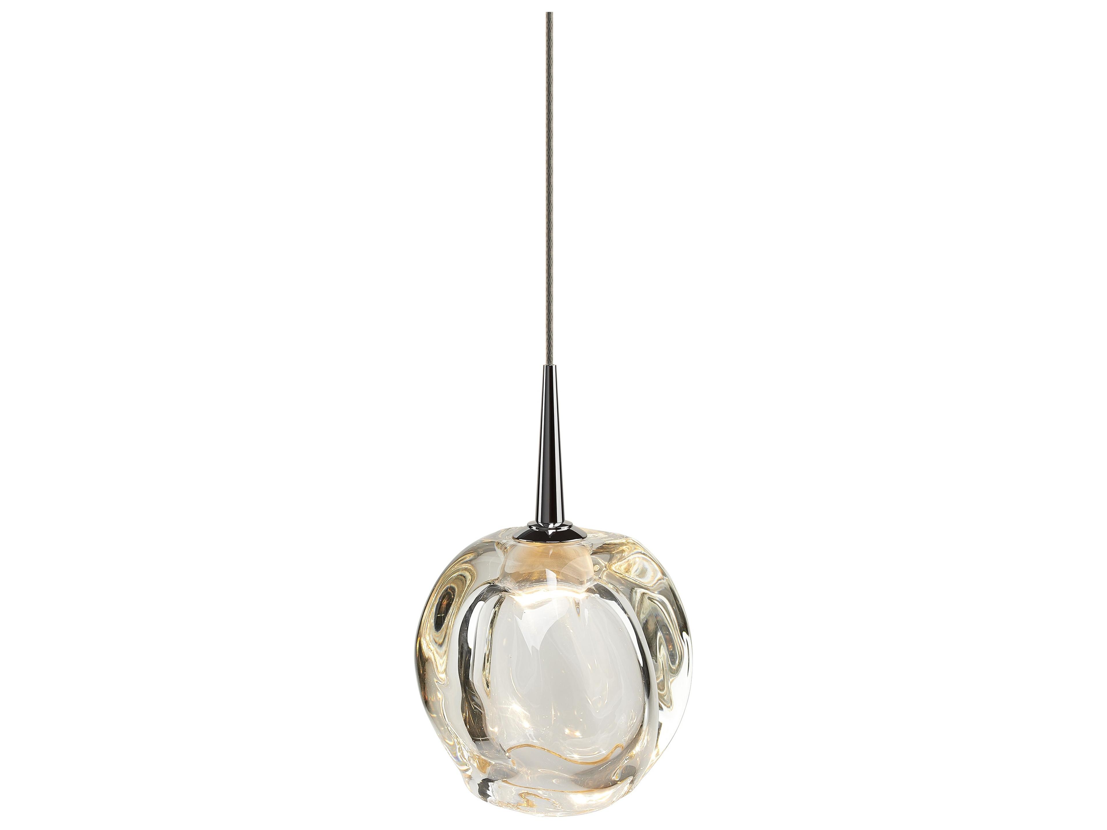 Aurora 1-Light Clear Glass LED Mini Pendant