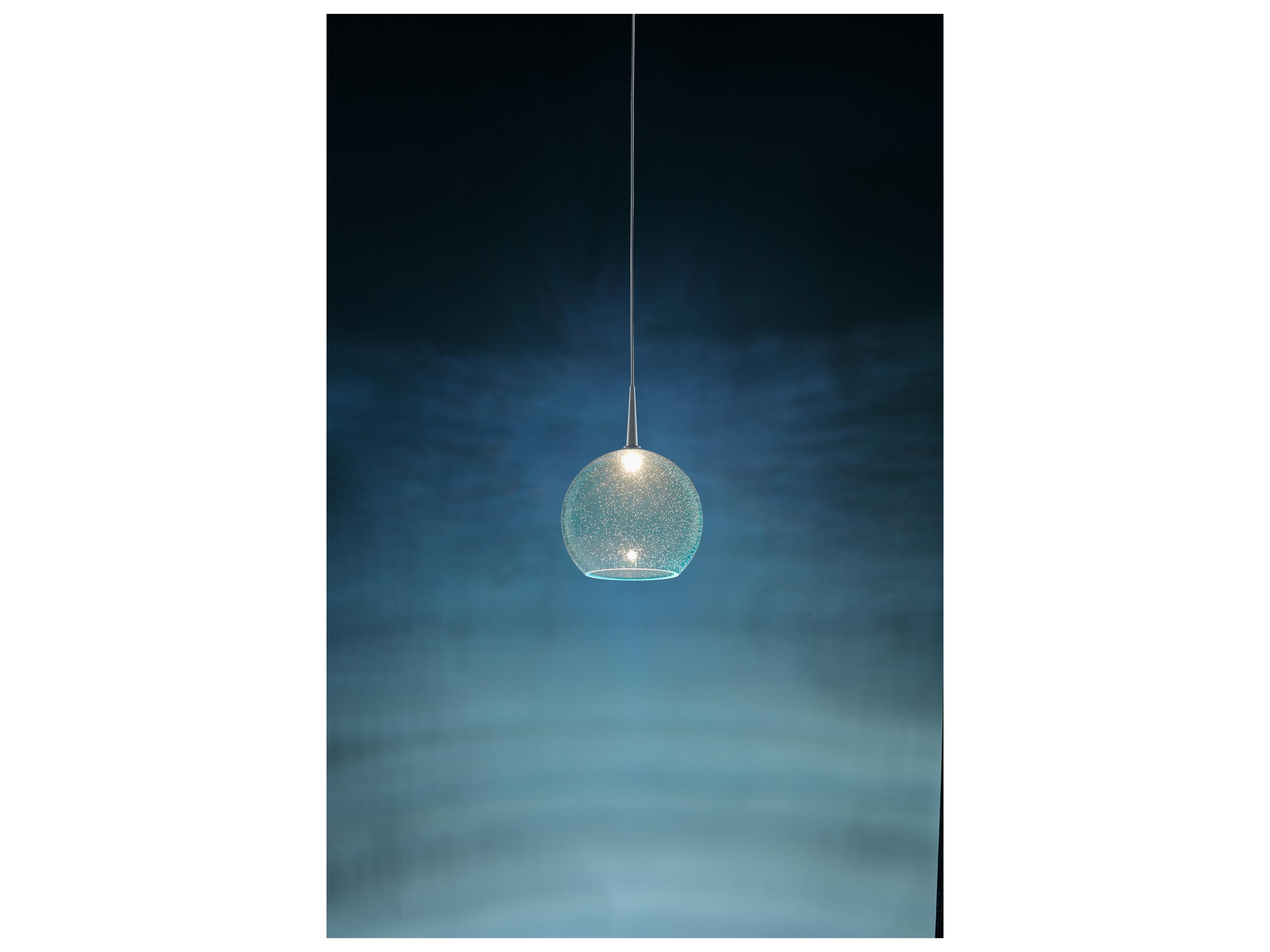 Bruck Lighting Bobo 1-Light Green Glass LED Globe Mini Pendant