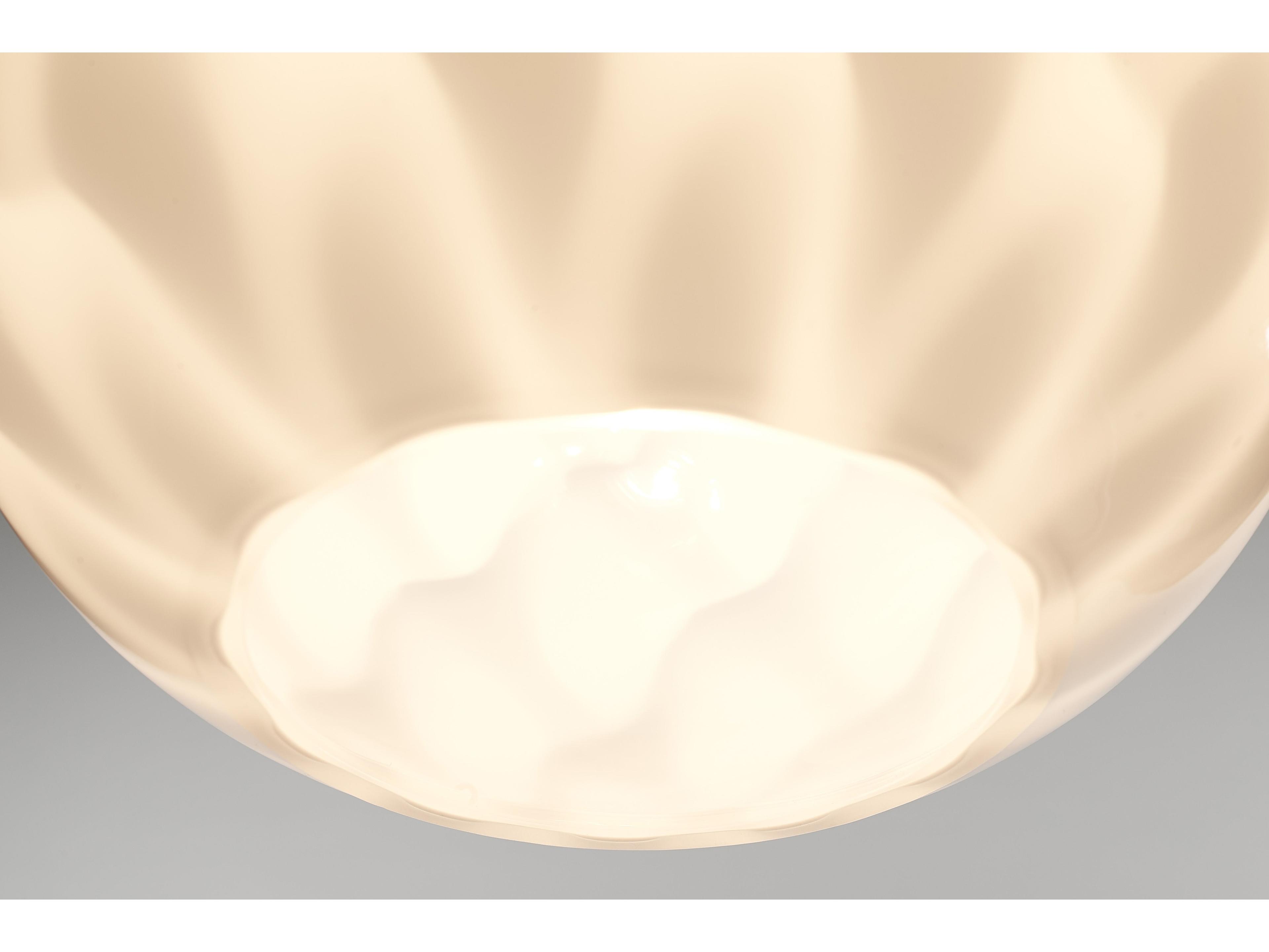 Bruck Lighting Sirena 1-Light White Glass Globe Mini Pendant