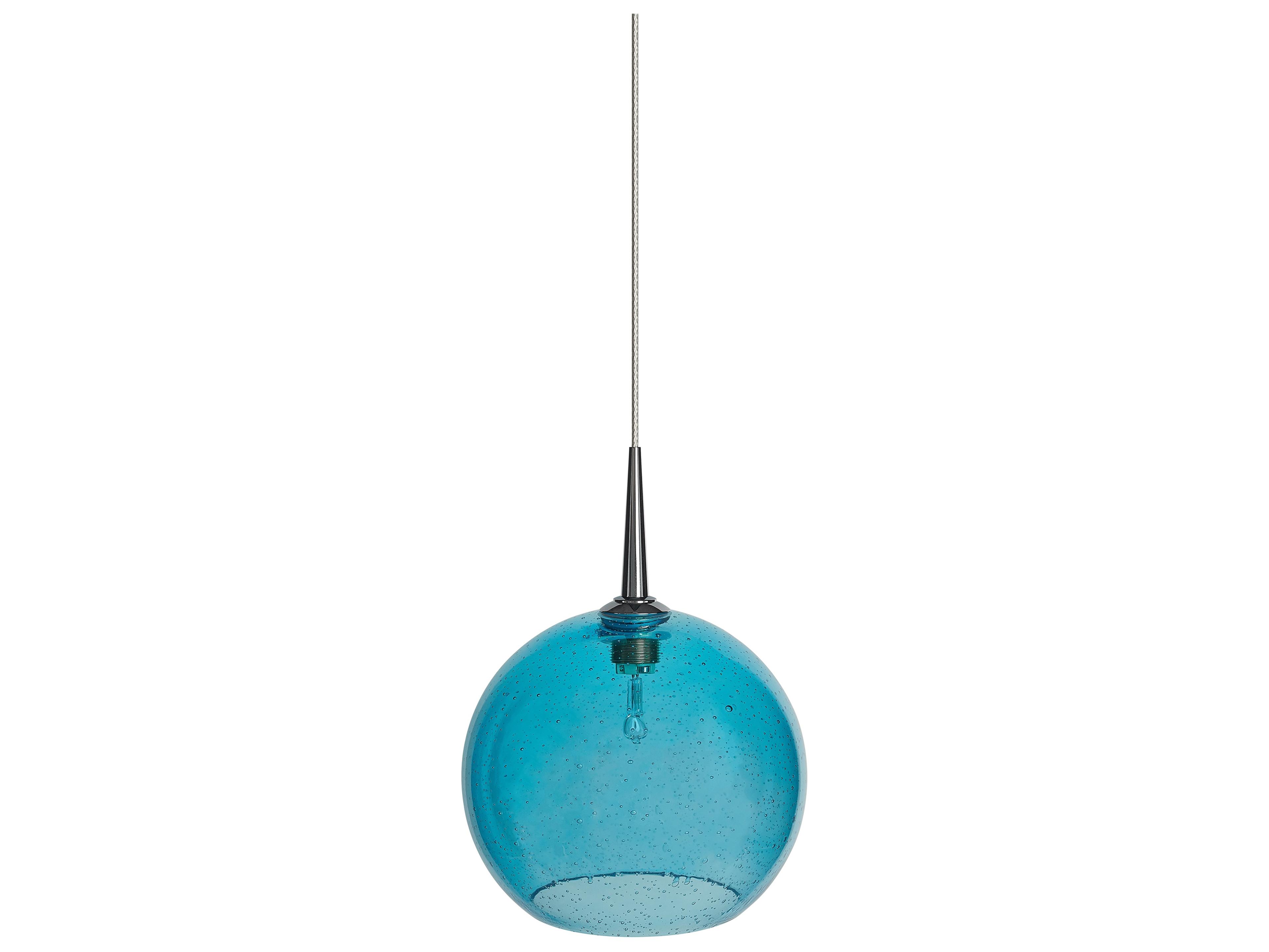 Bruck Lighting Bobo 1-Light Green Glass Globe Mini Pendant