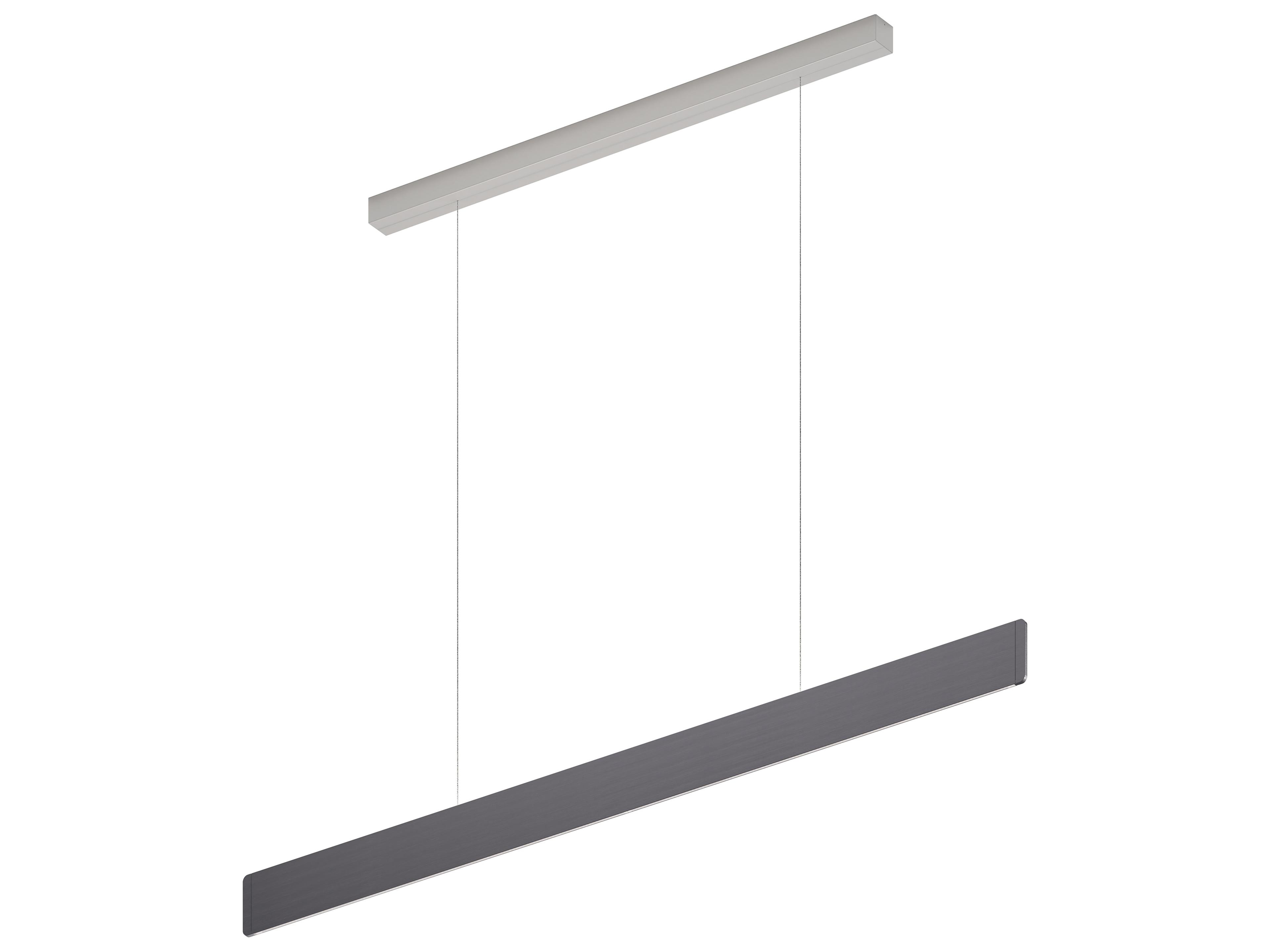 After-8 1-Light Slate Gray Linear Island Pendant