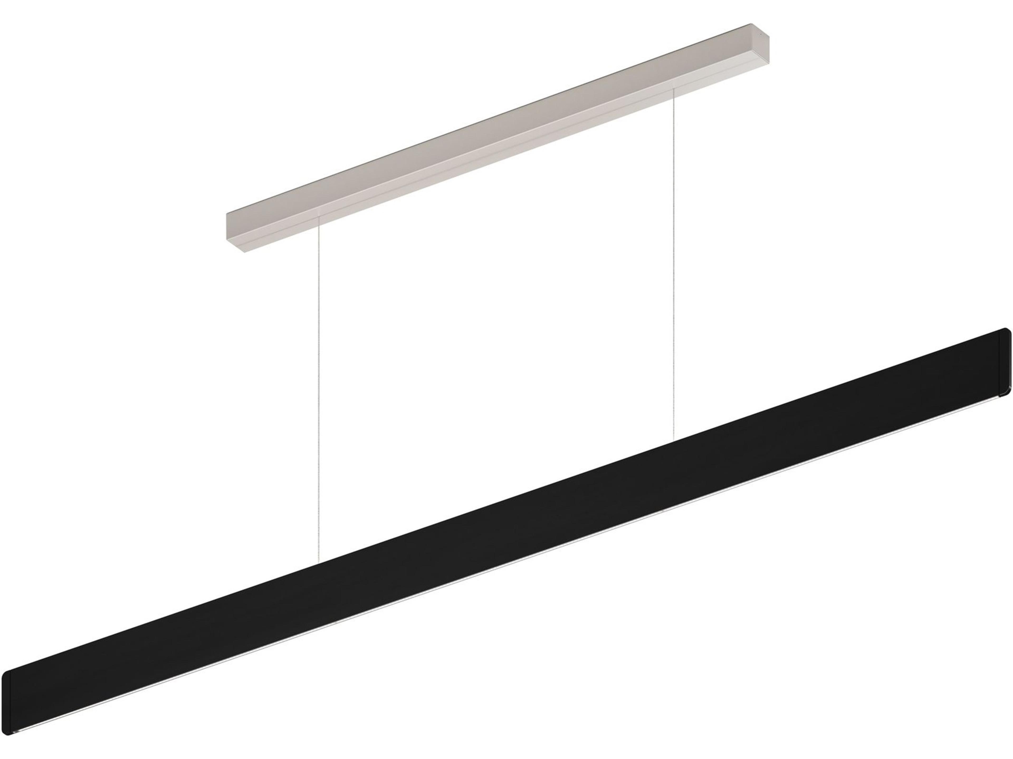 After-8 1-Light Black Linear Island Pendant