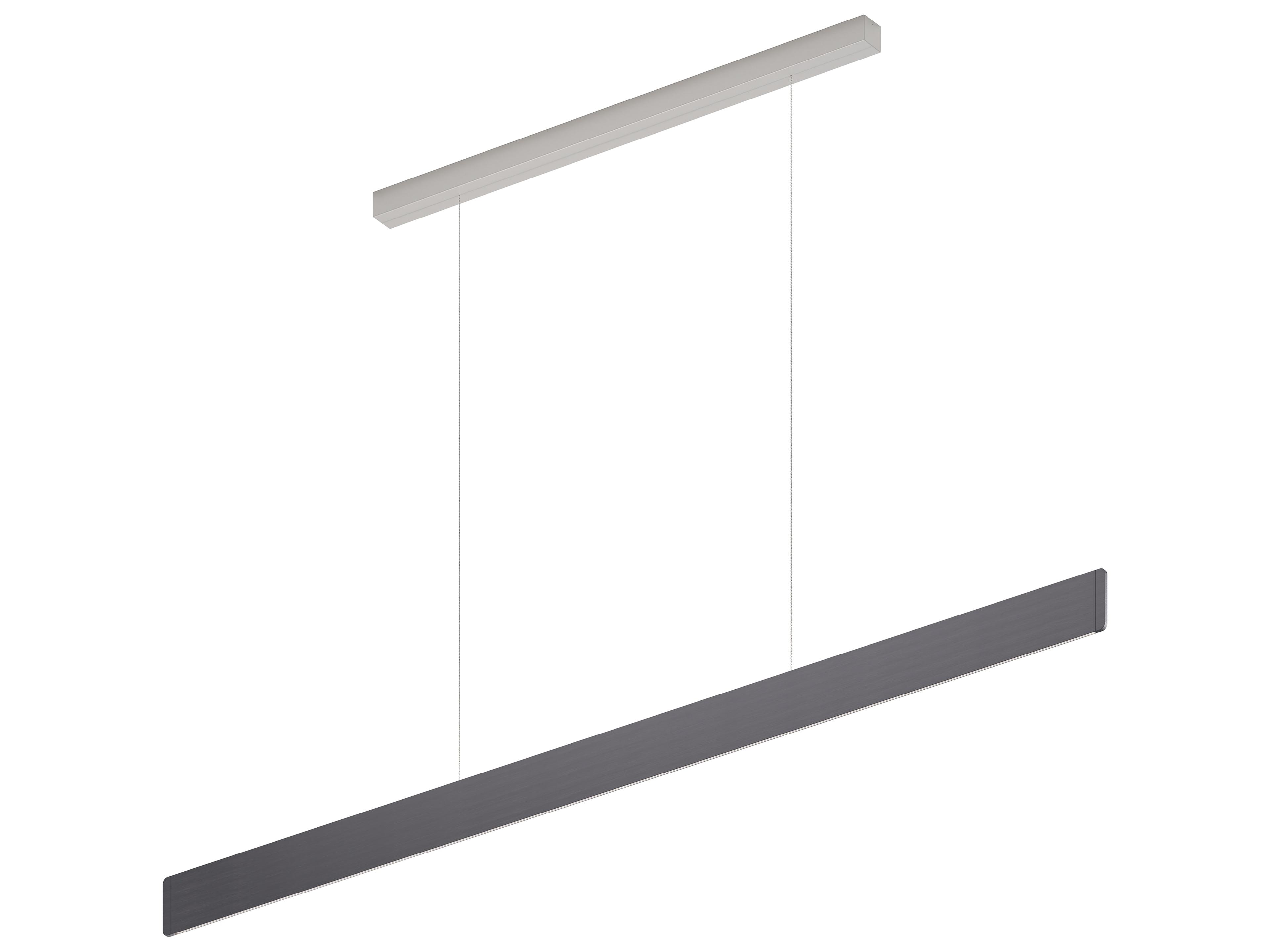 After-8 1-Light Slate Gray Linear Island Pendant