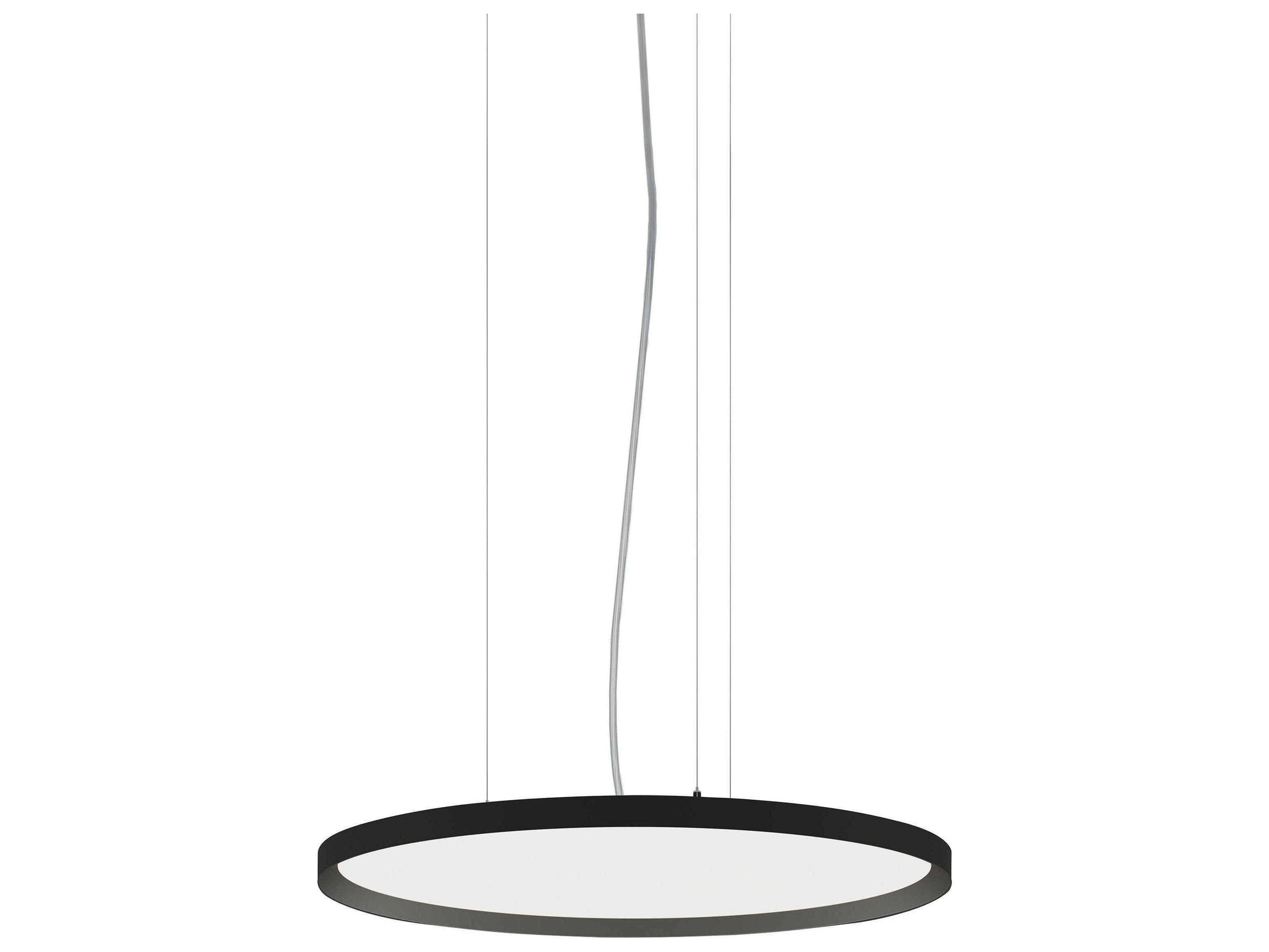 Bruck Lighting Bina 1-Light Black LED Round Pendant