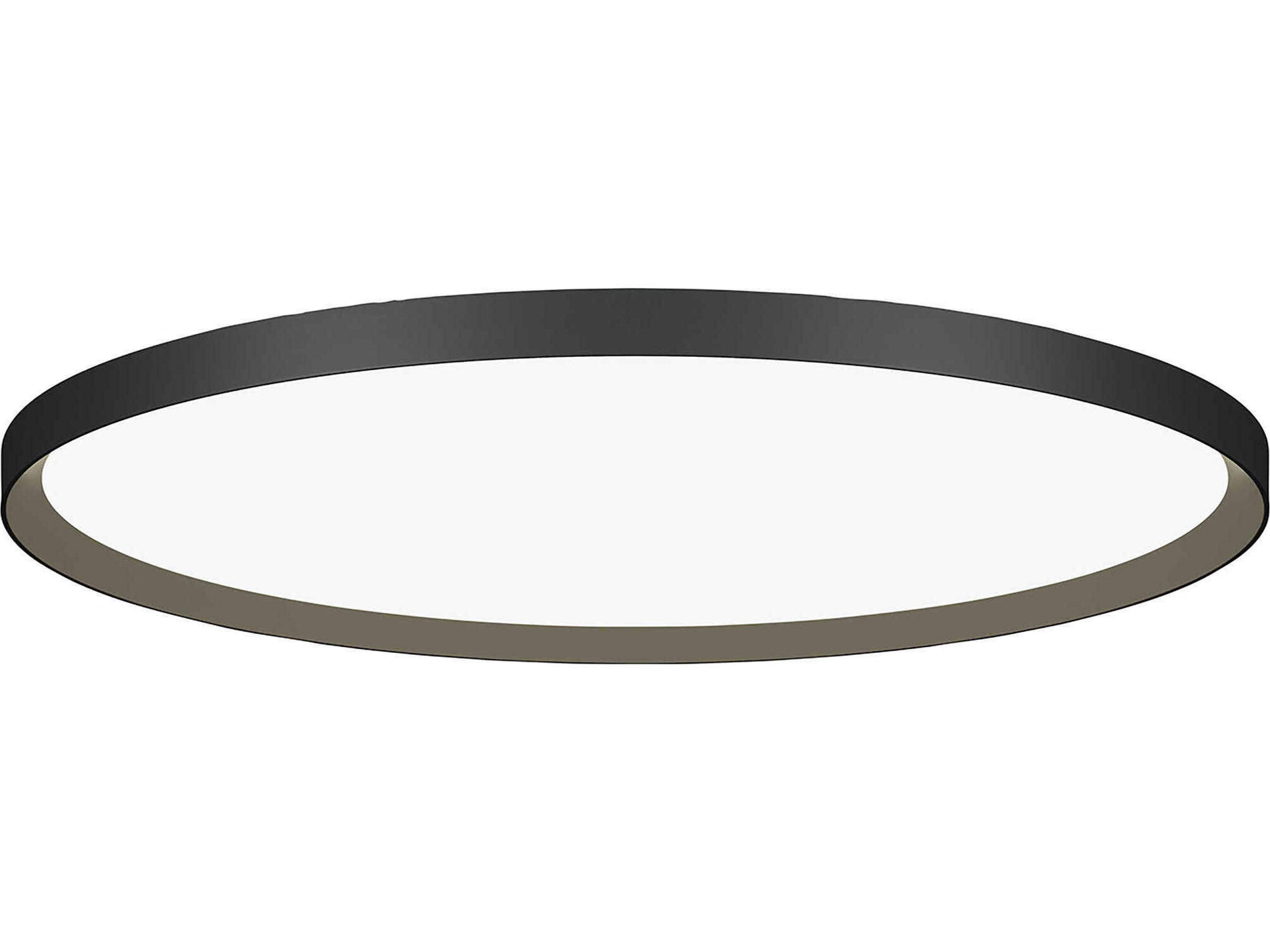 Bruck Lighting Bina 1-Light Black LED Round Flush Mount