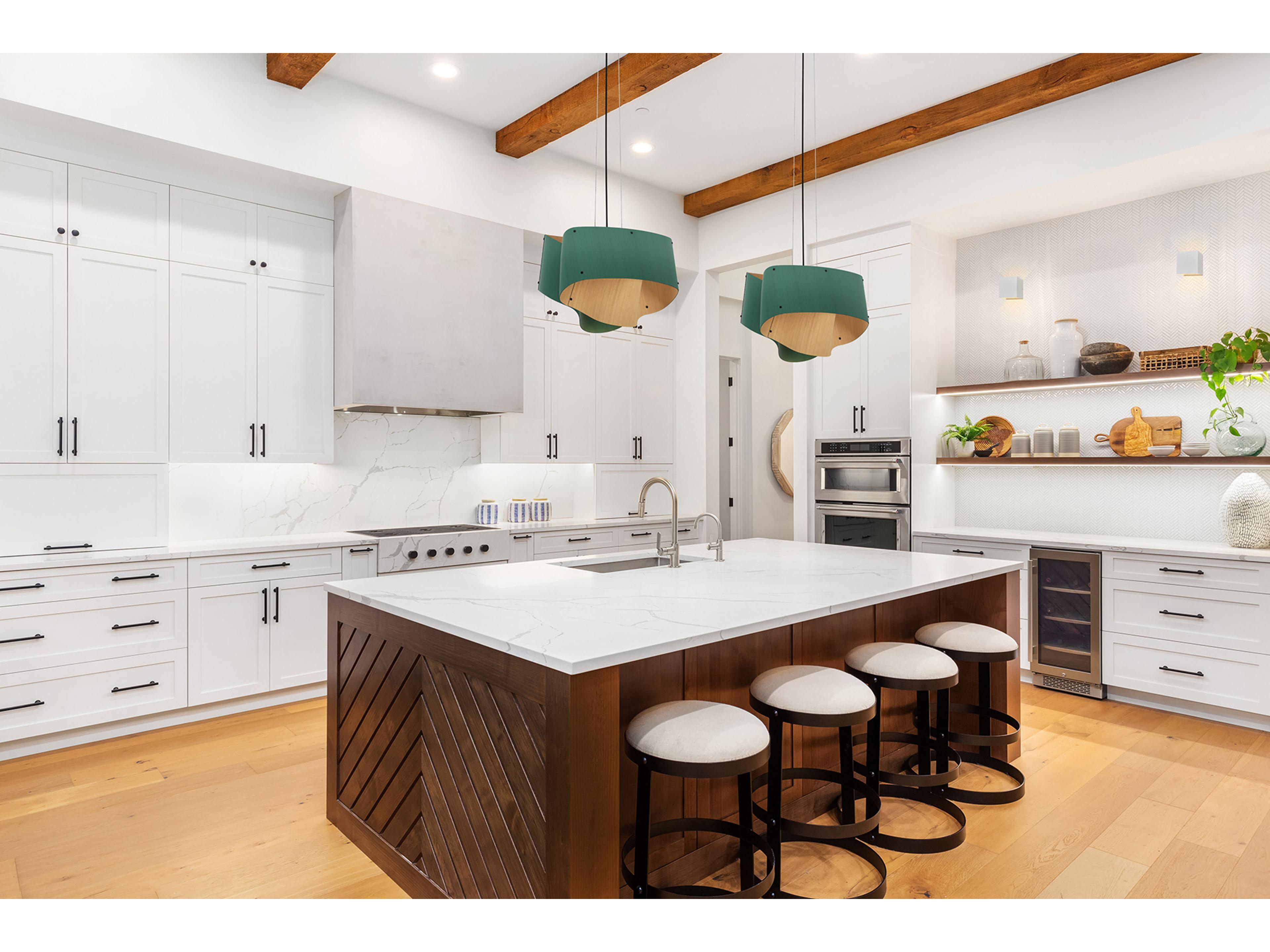 Bruck Lighting Carlotta 1-Light Wood Pendant