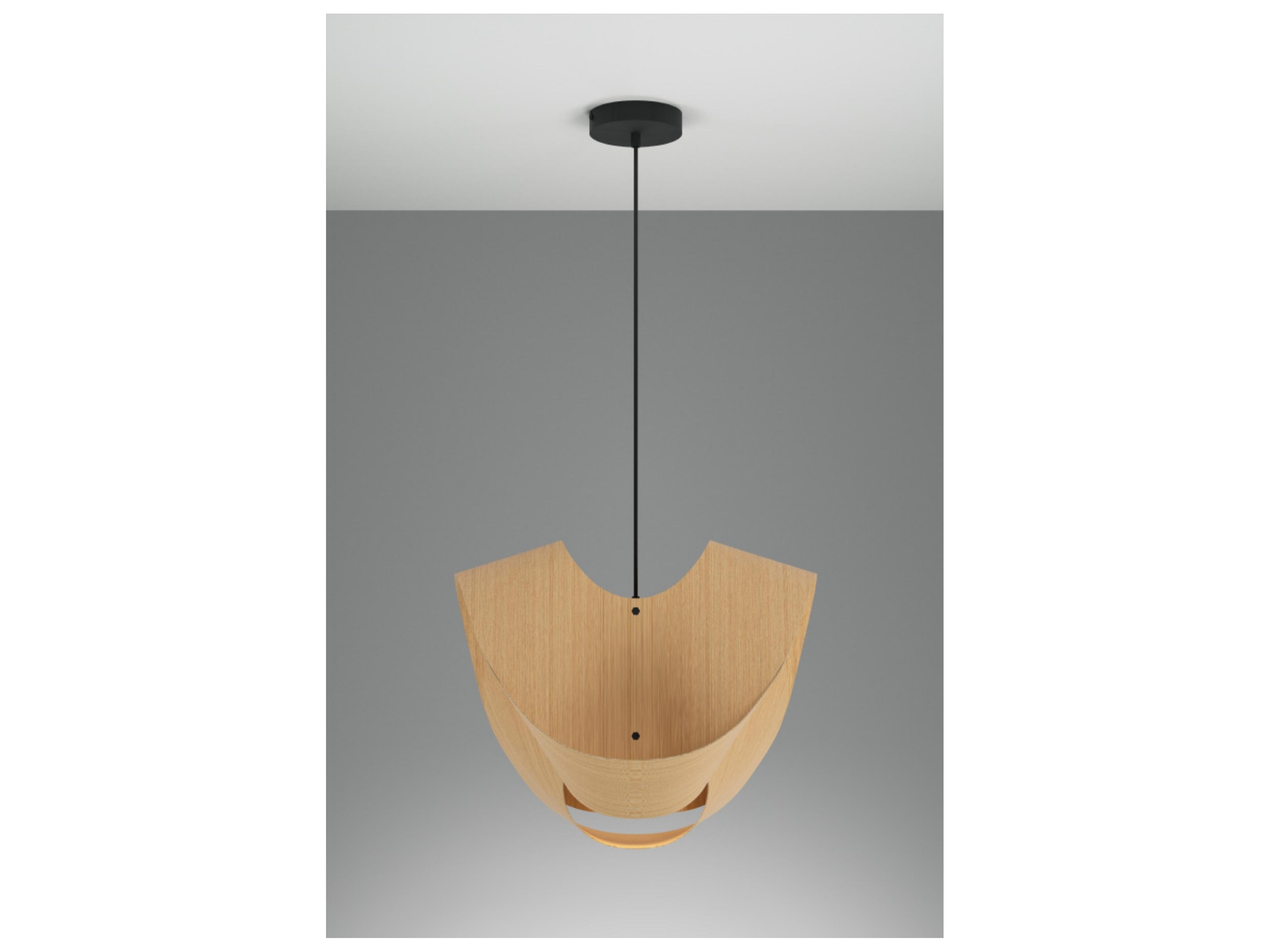 Bruck Lighting Elvira 1-Light Wood Pendant