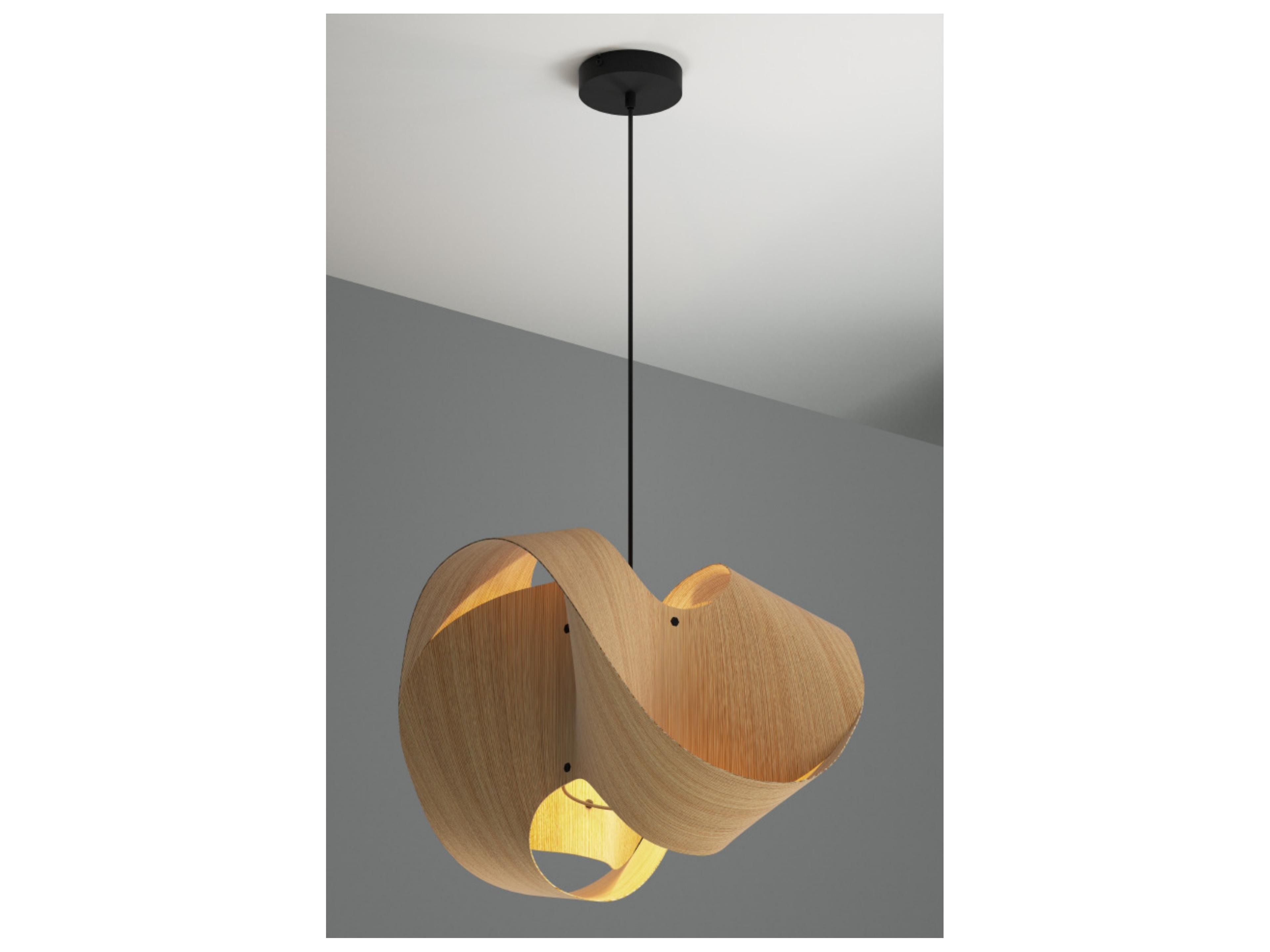 Bruck Lighting Elvira 1-Light Wood Pendant