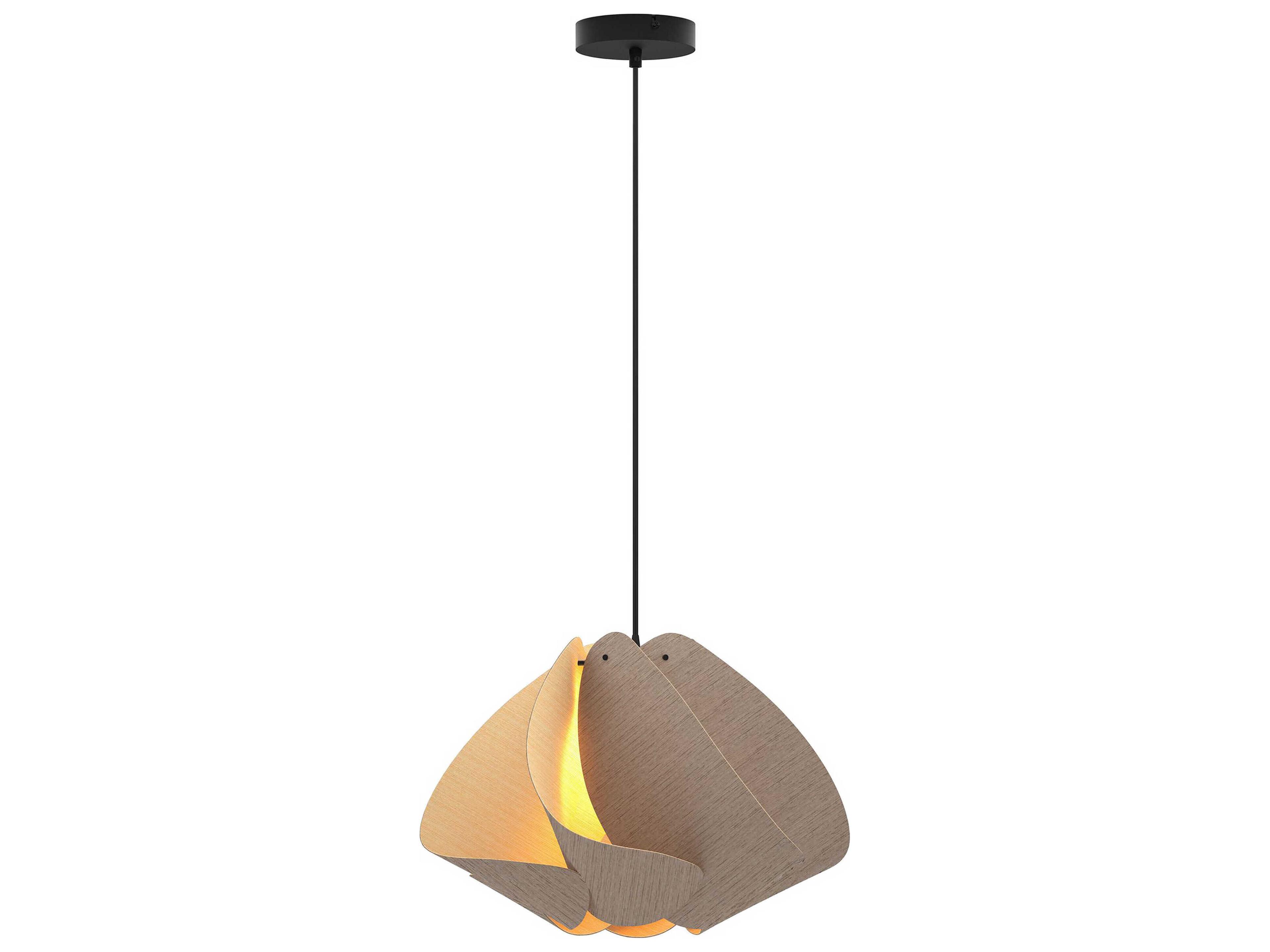 Bruck Lighting Matilda 1-Light Wood Pendant