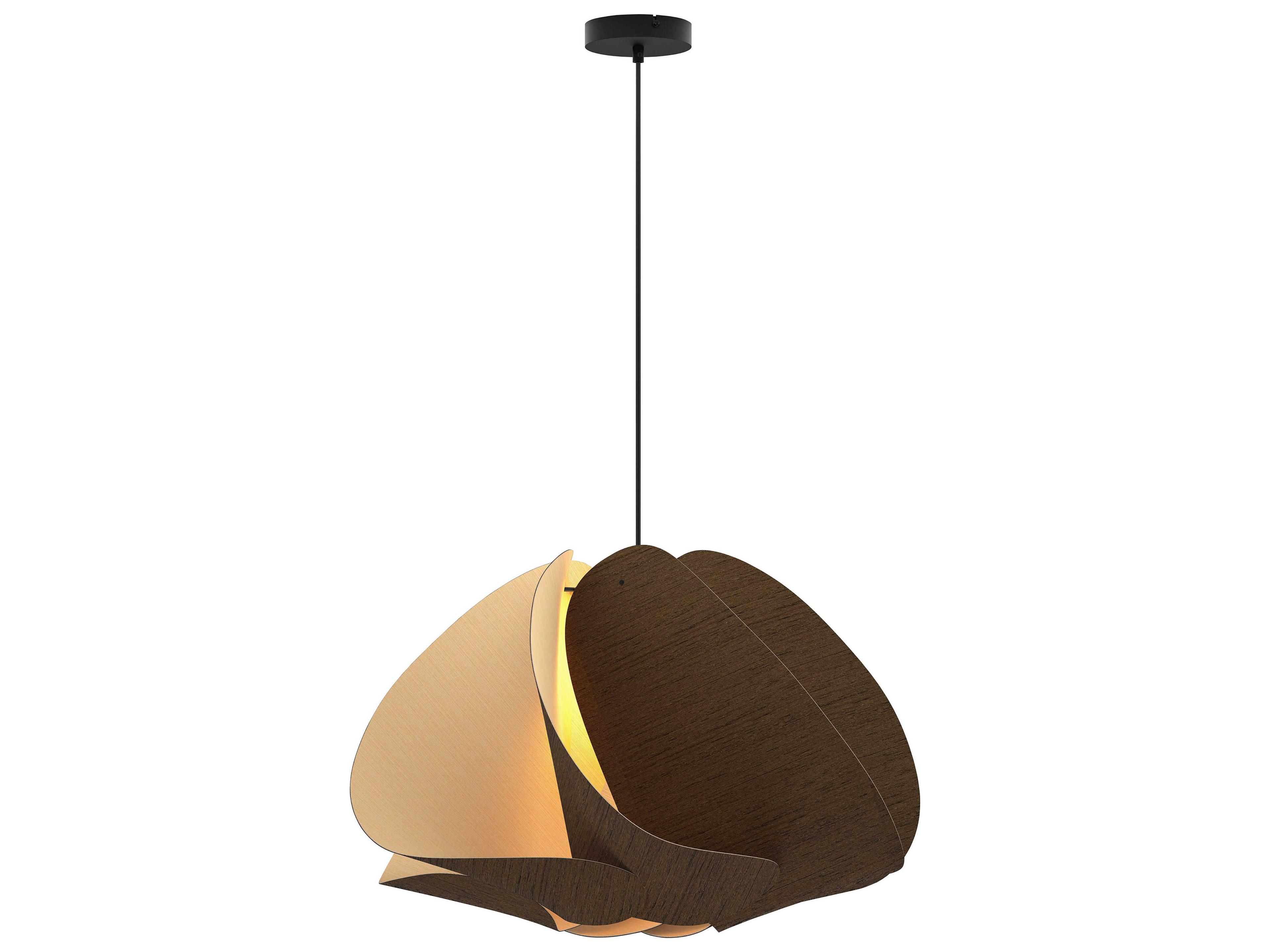 Bruck Lighting Matilda 1-Light Wood Pendant