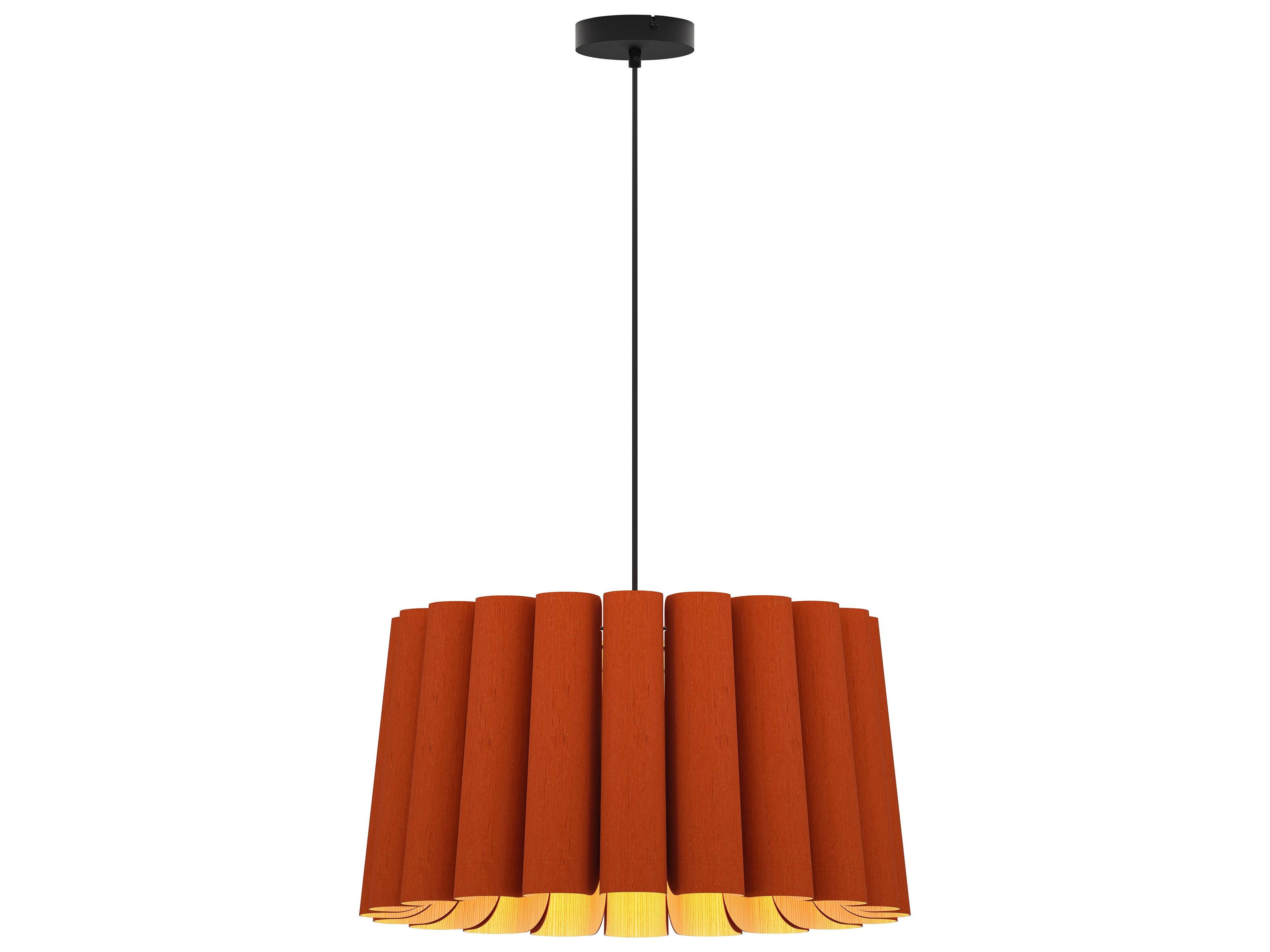 WEP Renata Pendant Light 22-Inch Real Wood