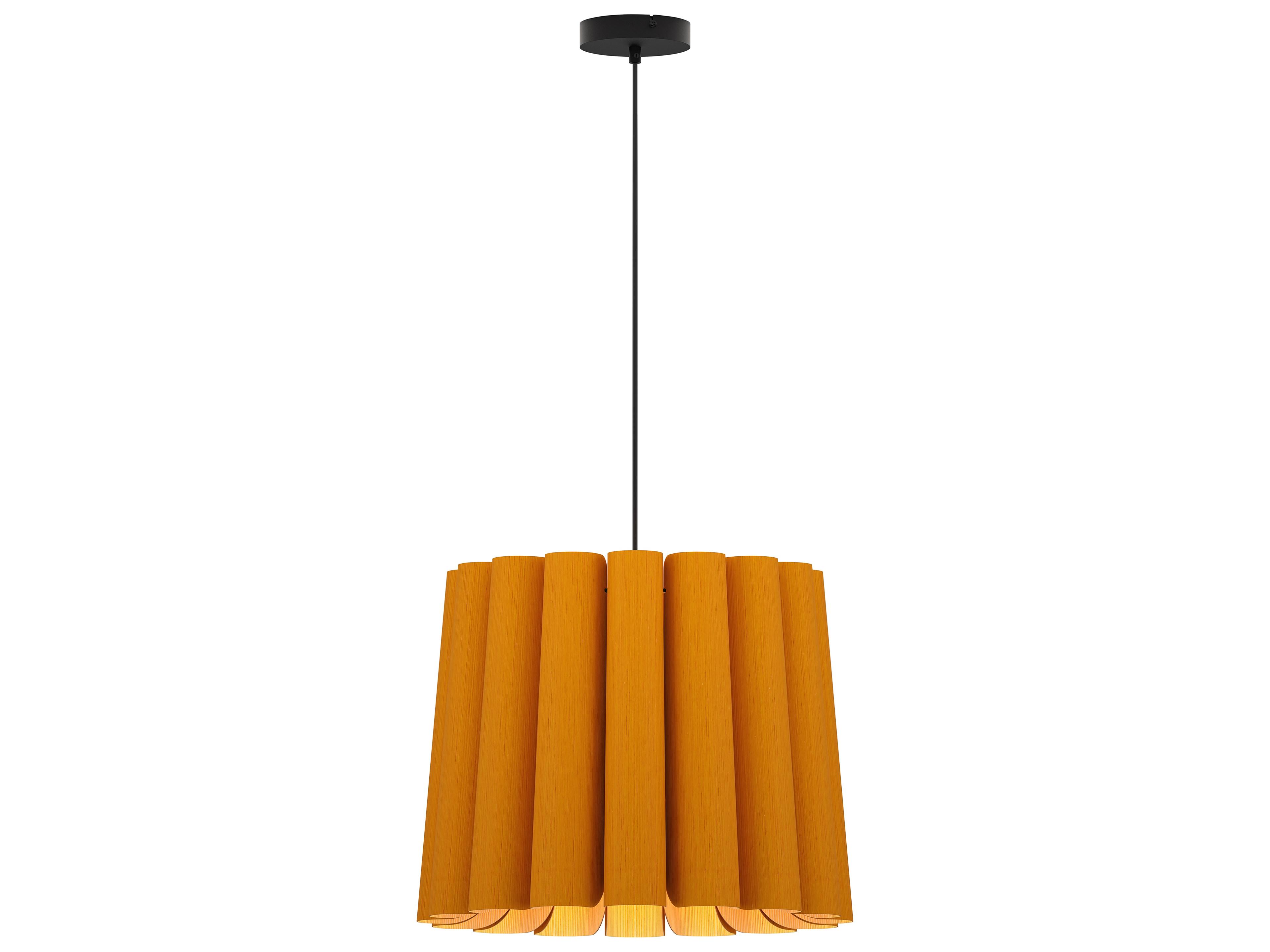 Renata 22-Inch Wood Veneer Pendant Light