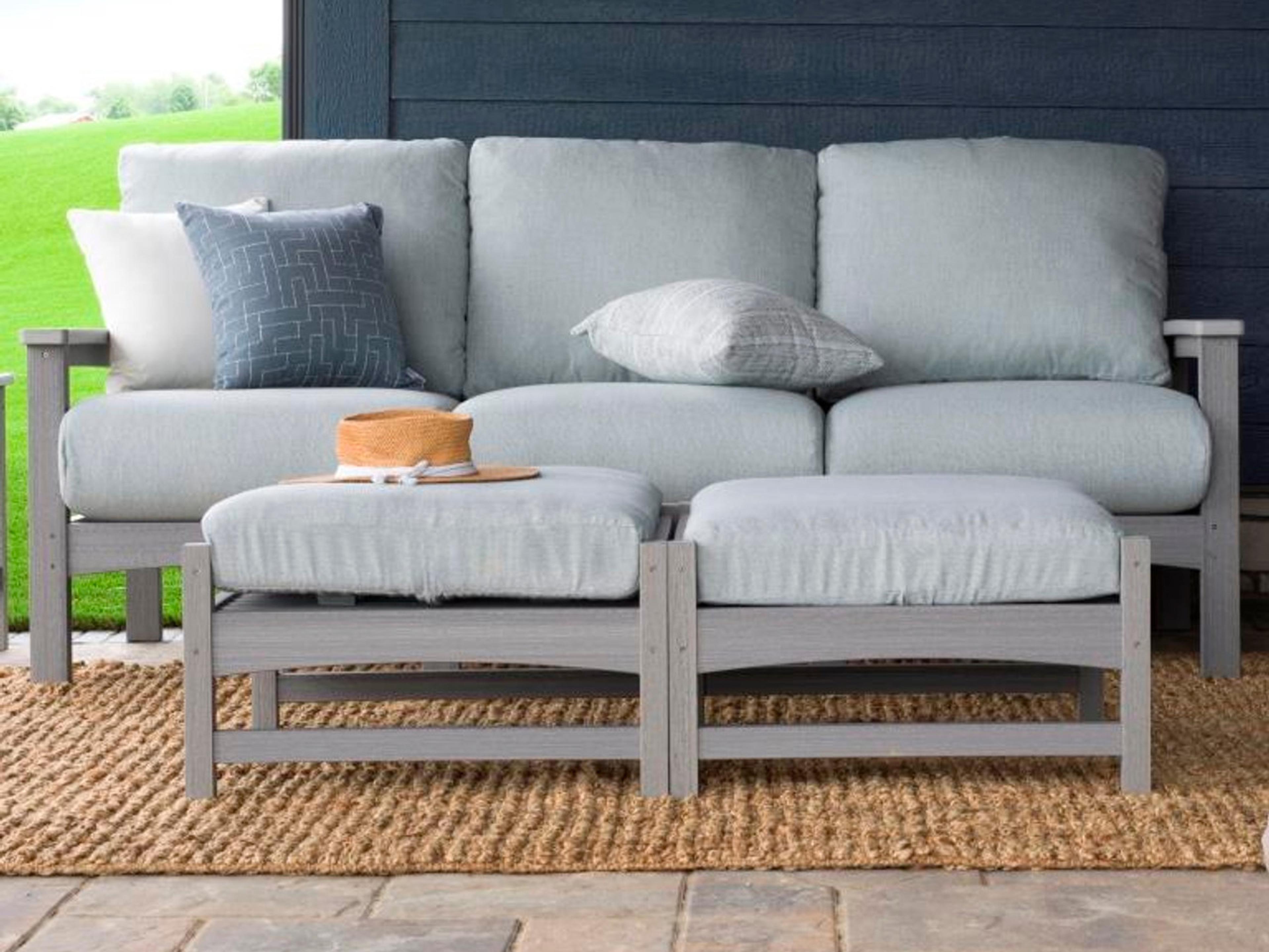 Camden Recycled Plastic Cushion Patio Lounge Set