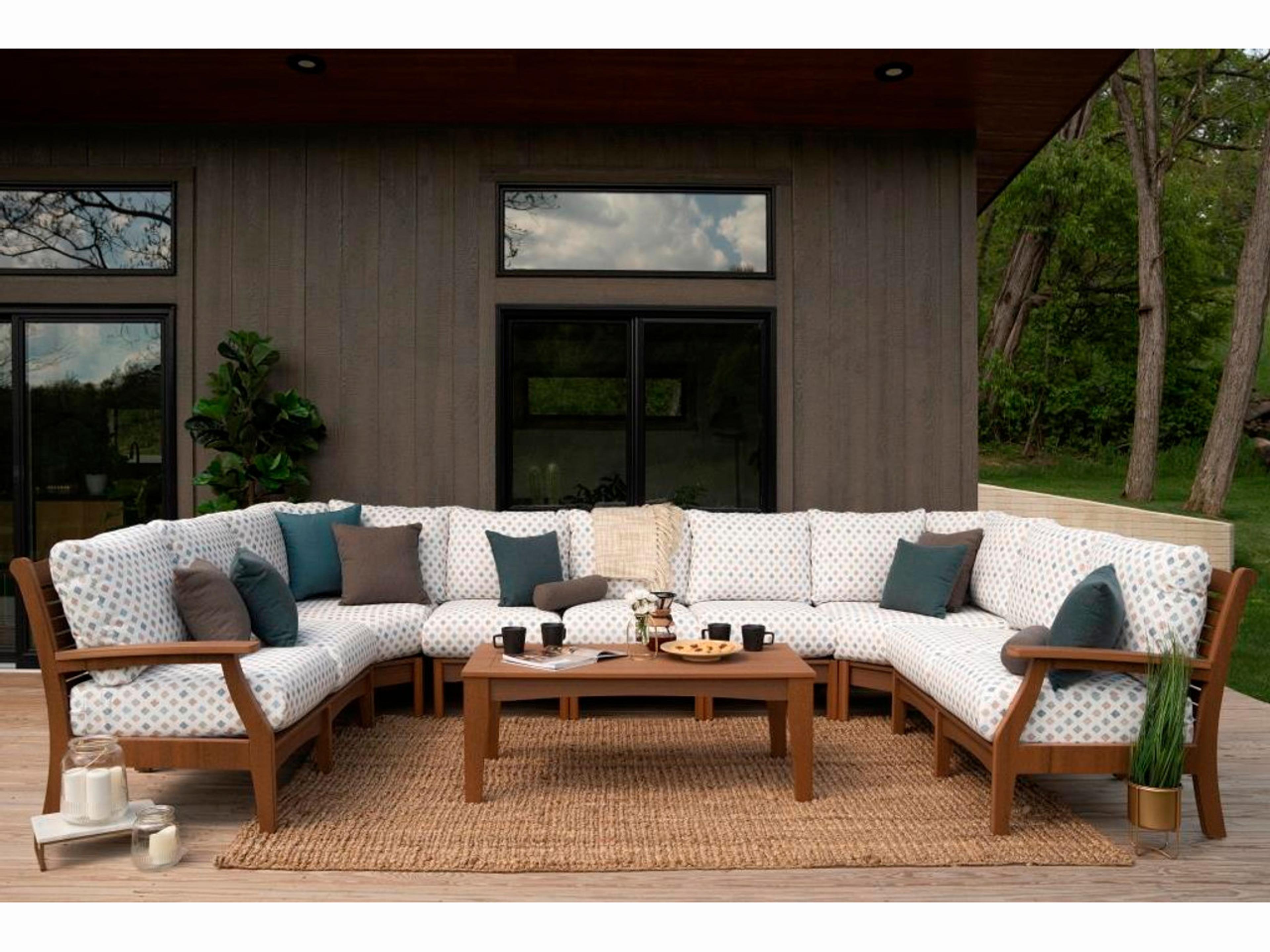 Classic Terrace Recycled Plastic Cushion Outdoor Lounge Set