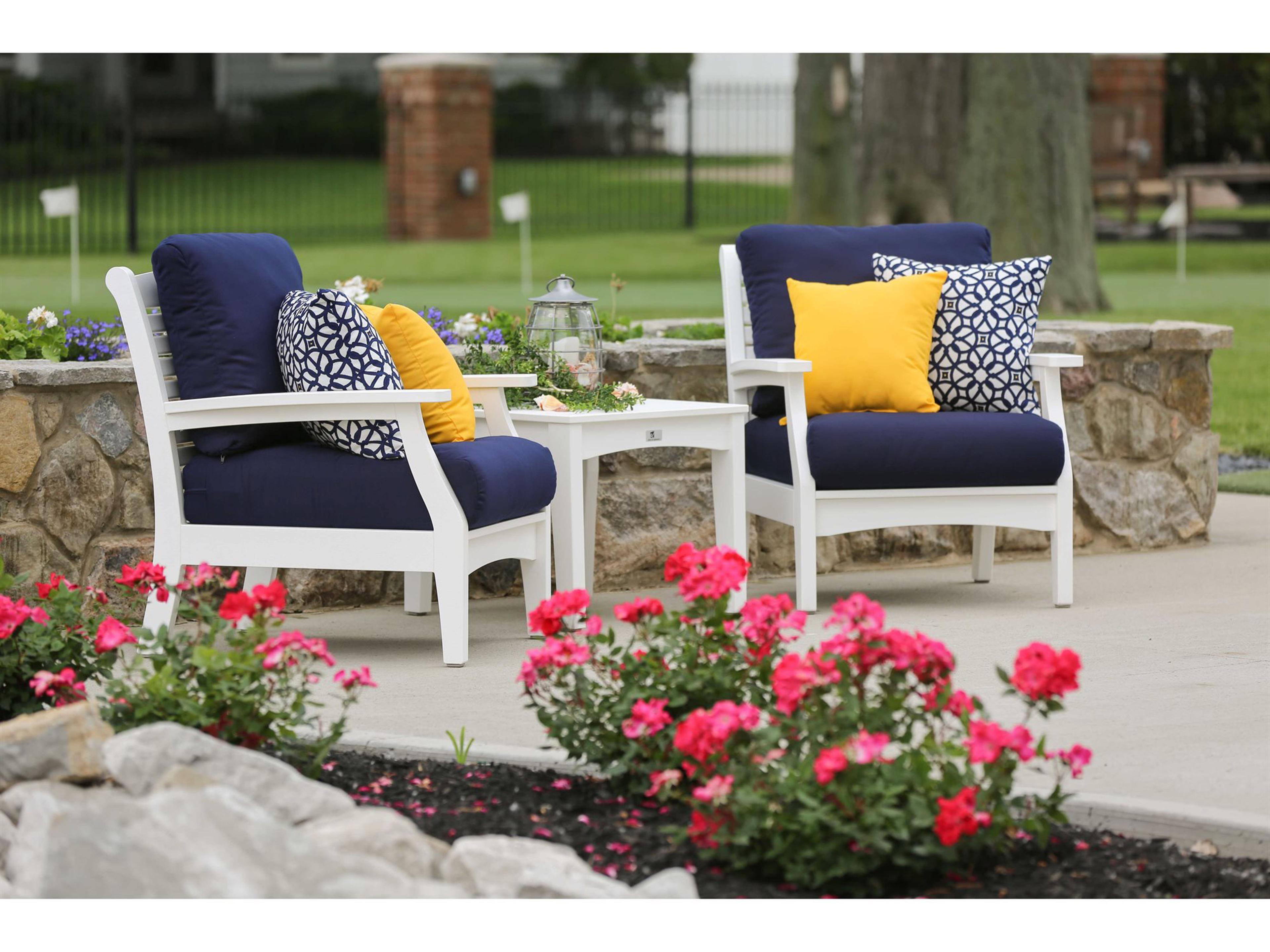 Classic Terrace Recycled Plastic Cushion Outdoor Lounge Set