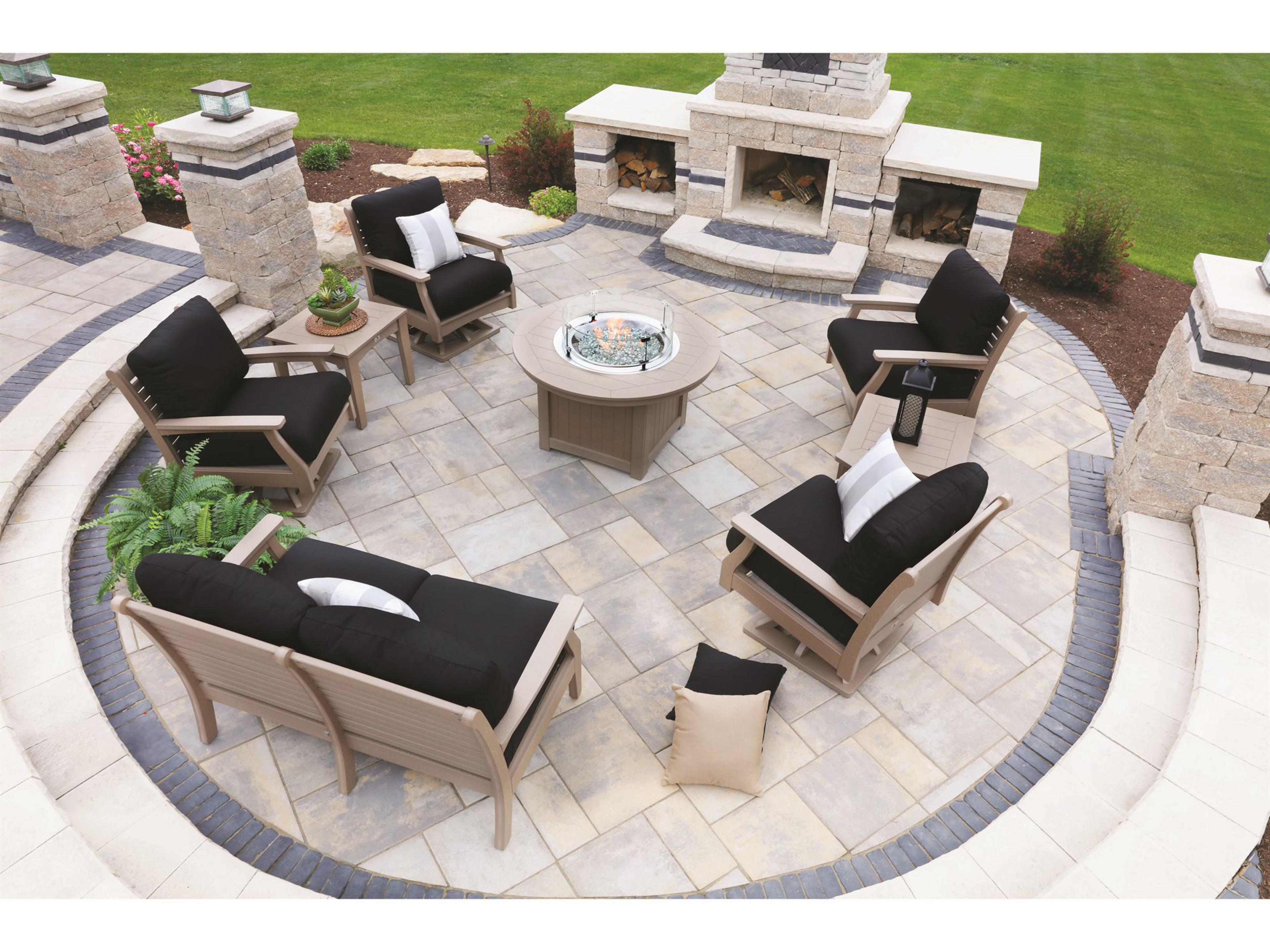 Classic Terrace Recycled Plastic Cushion Patio Lounge Set