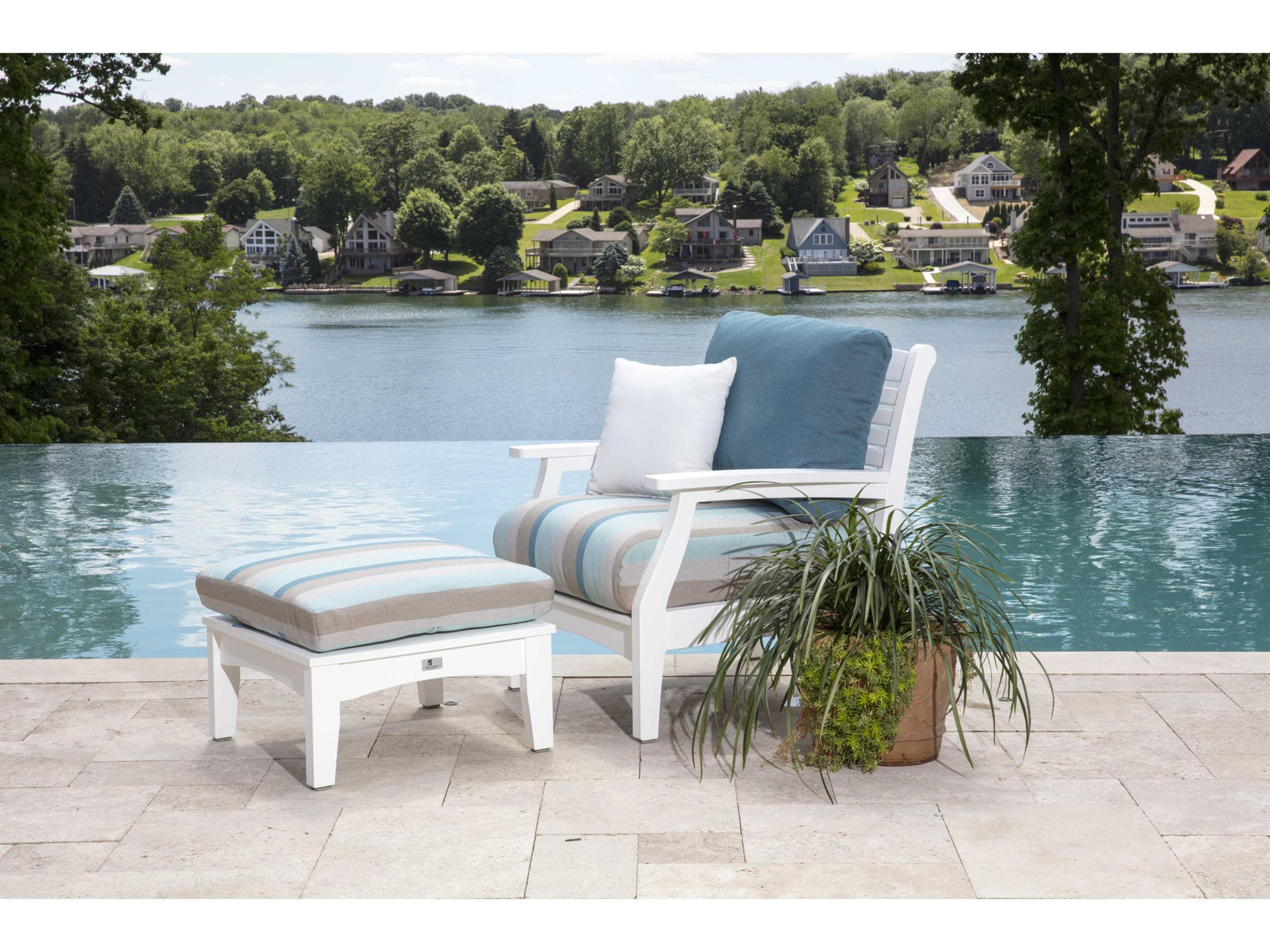 Classic Terrace Recycled Plastic Cushion Outdoor Patio Lounge Set