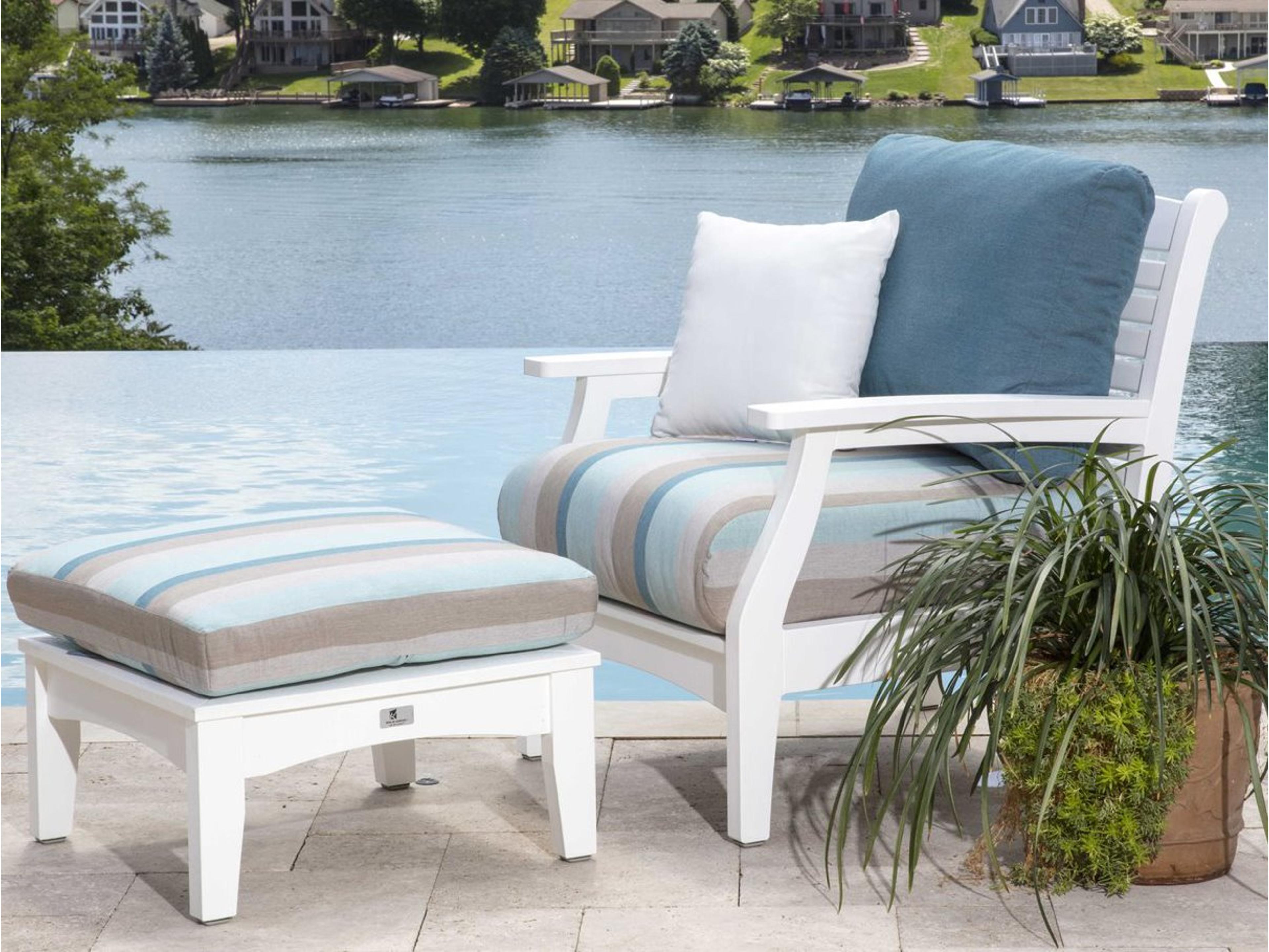 Classic Terrace Recycled Plastic Cushion Outdoor Patio Lounge Set