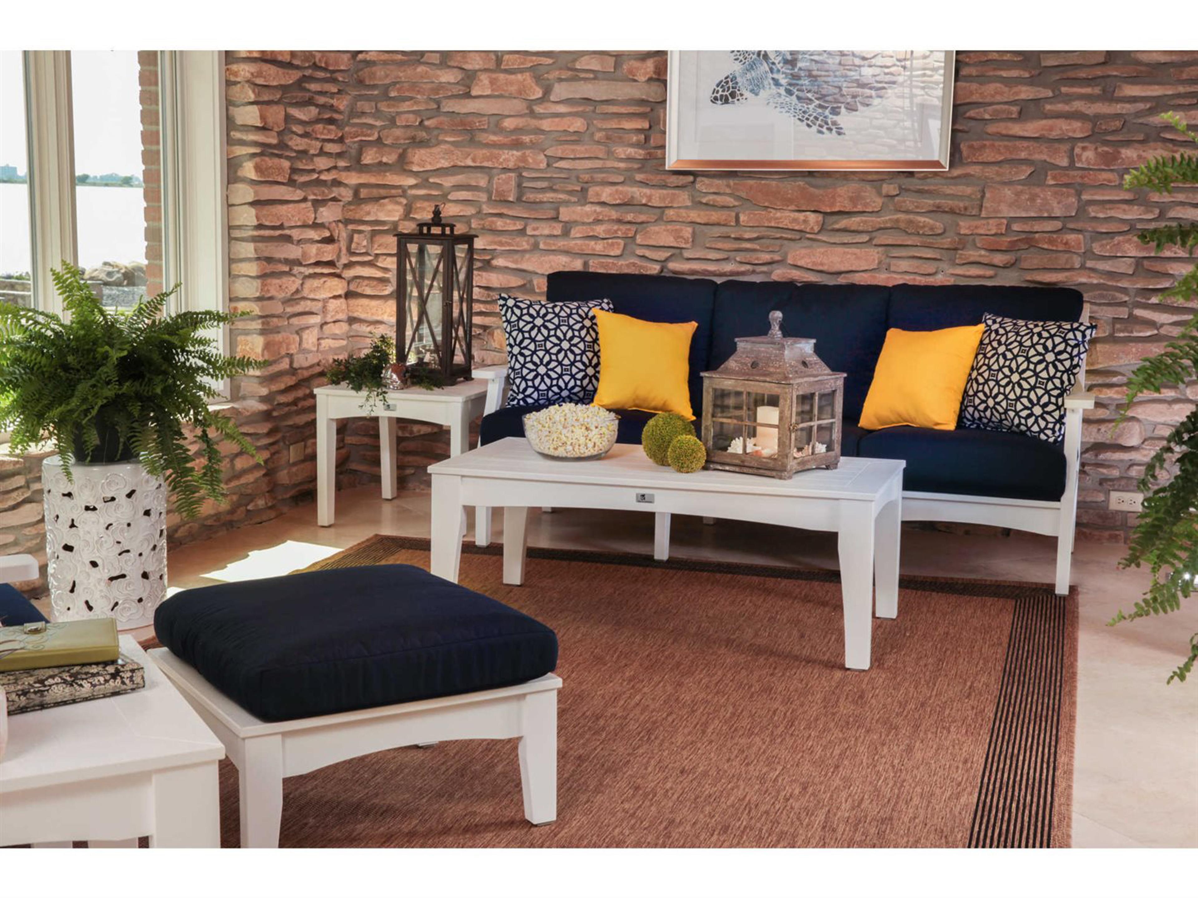 Classic Terrace Recycled Plastic Cushion Outdoor Patio Lounge Set