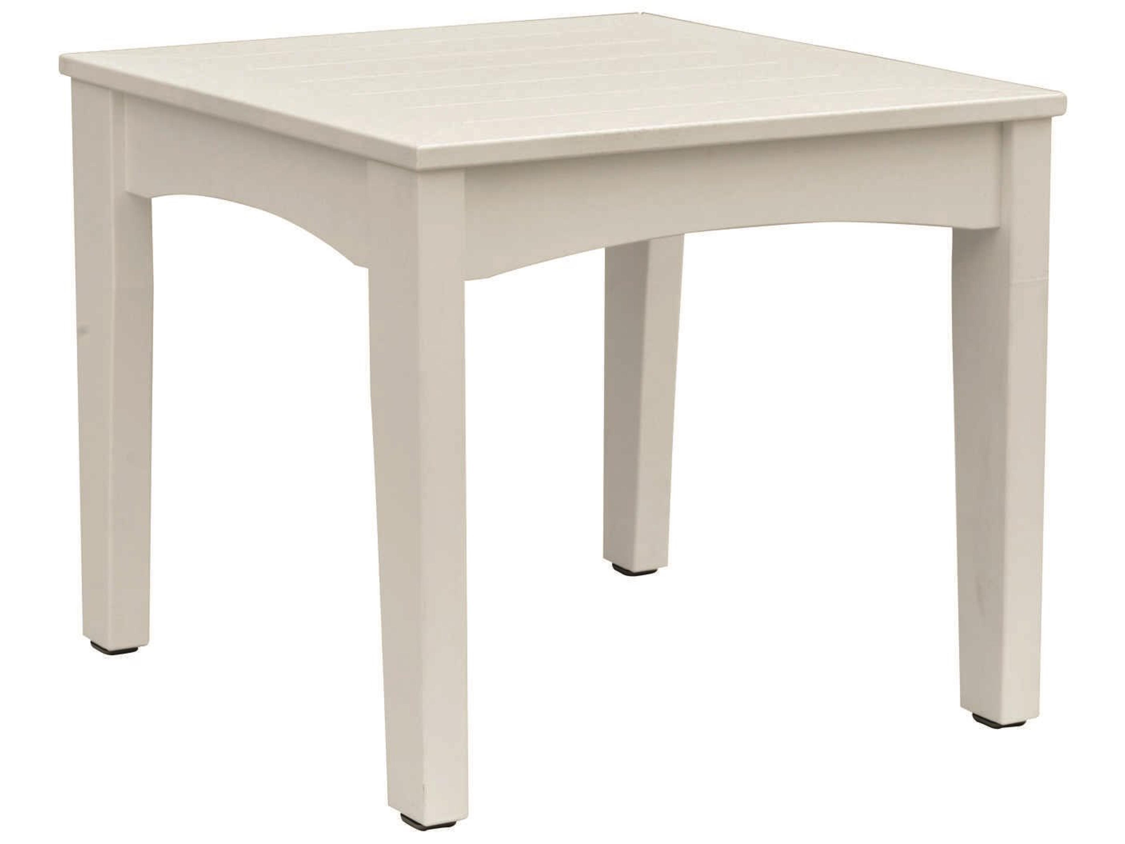 Classic Terrace Recycled Plastic Rectangular Patio End Table