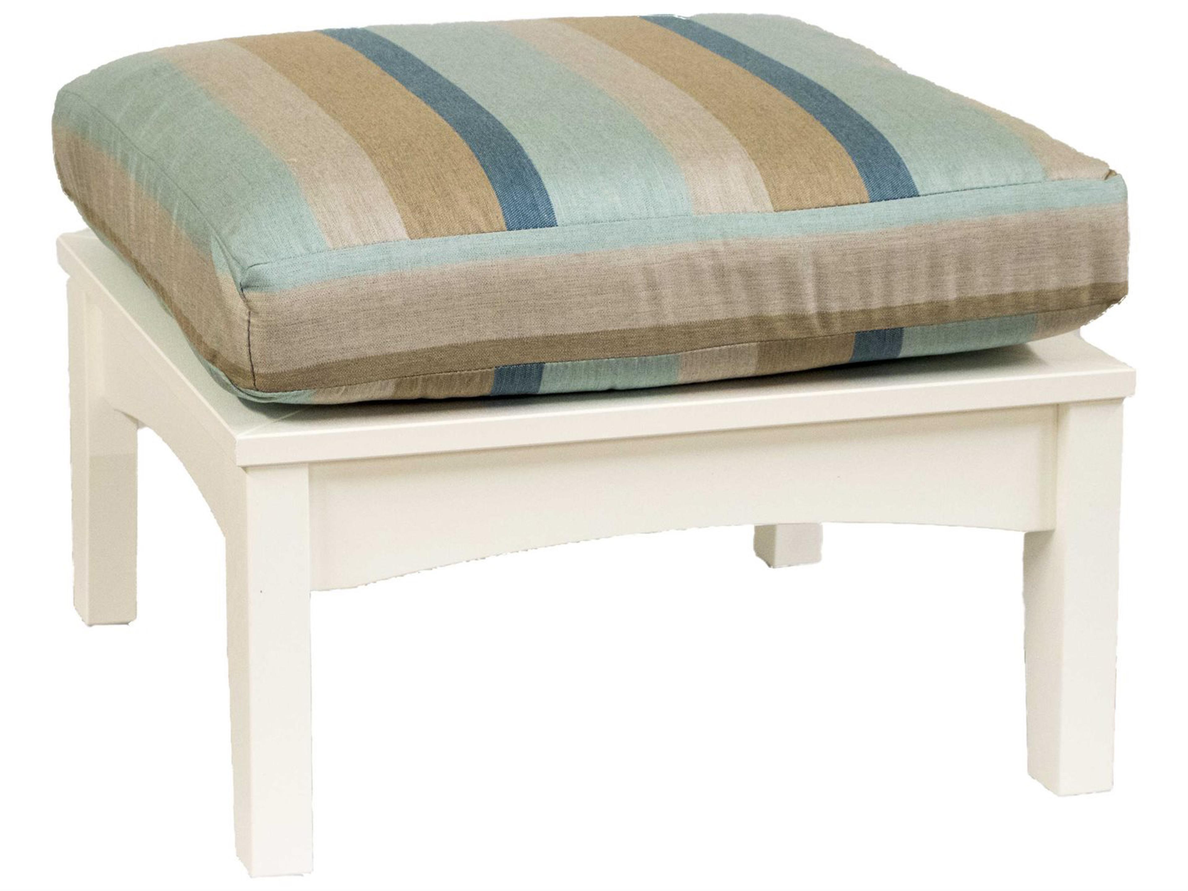 Classic Terrace Recycled Plastic Outdoor Ottoman