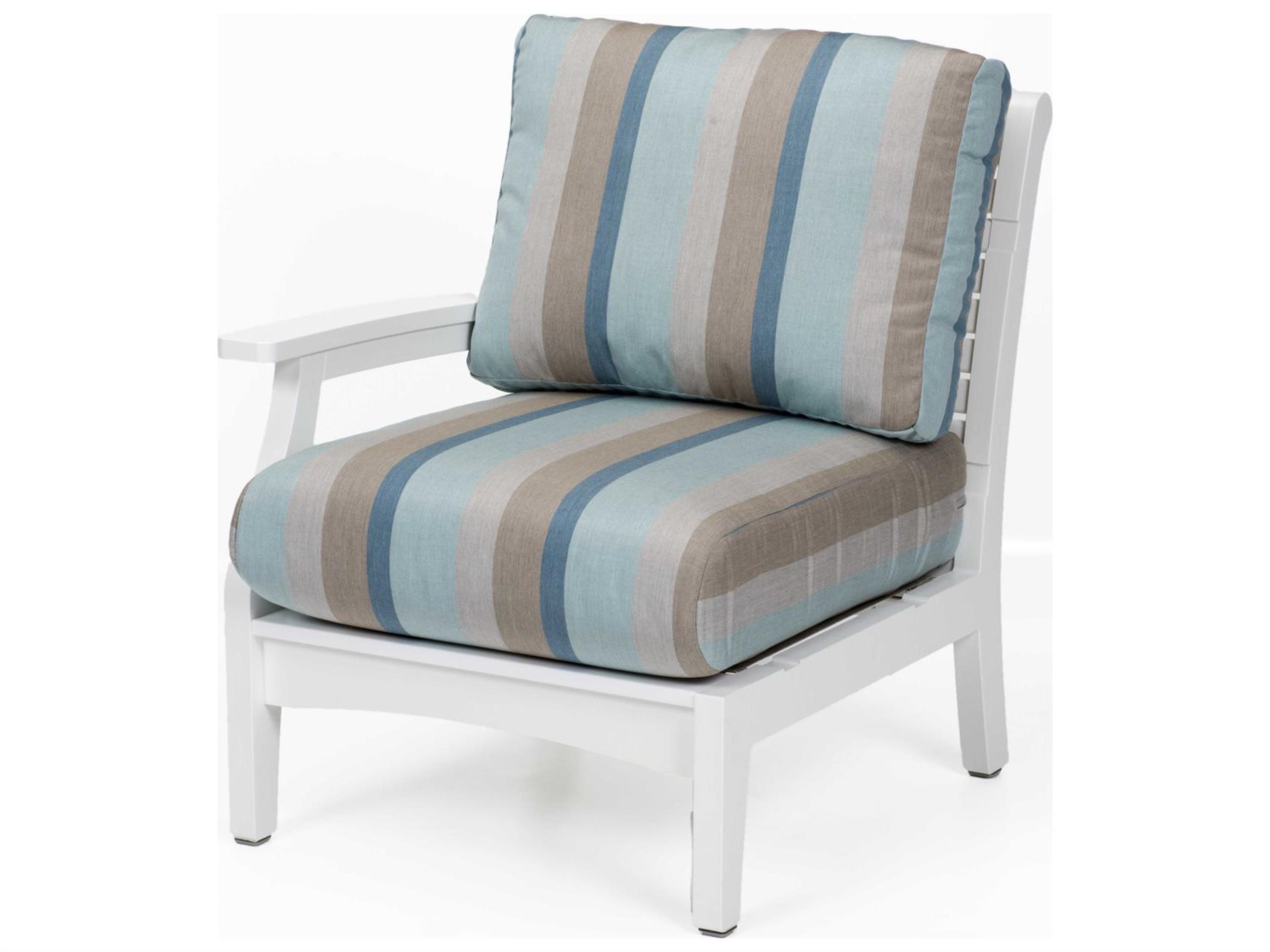 Classic Terrace Recycled Plastic Right Arm Outdoor Lounge Chair