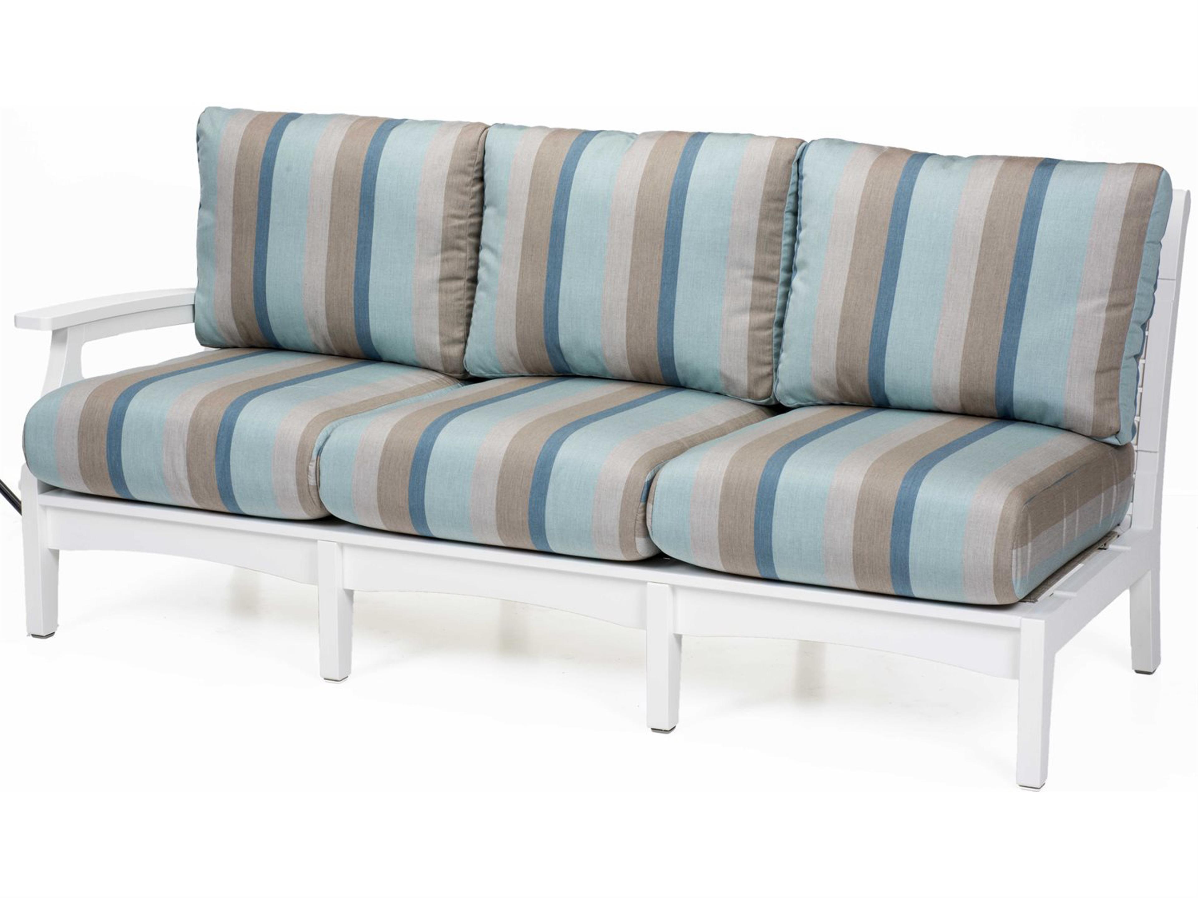 Classic Terrace Recycled Plastic Right Arm Patio Sofa