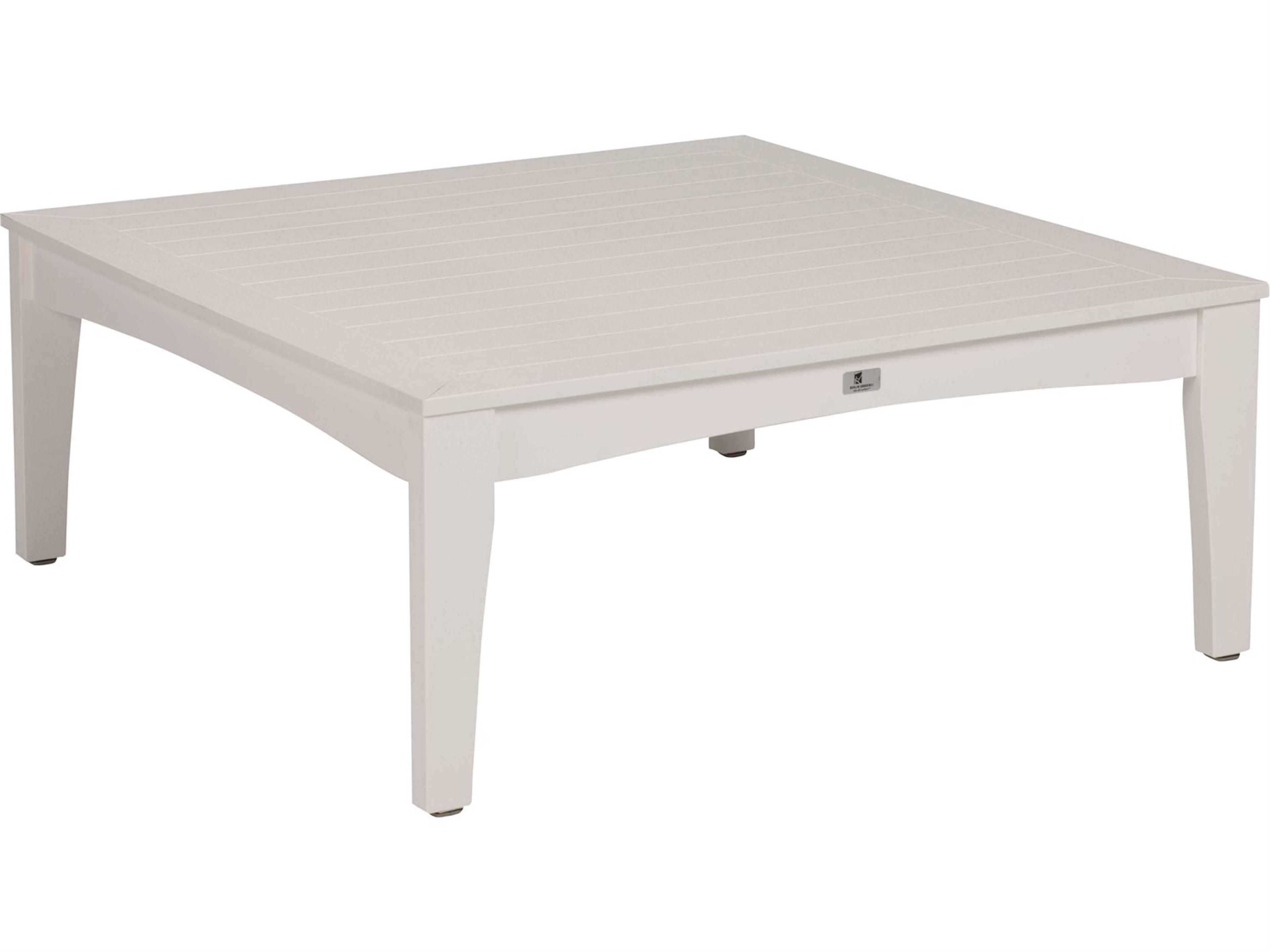 Classic Terrace Recycled Plastic Square Patio Coffee Table