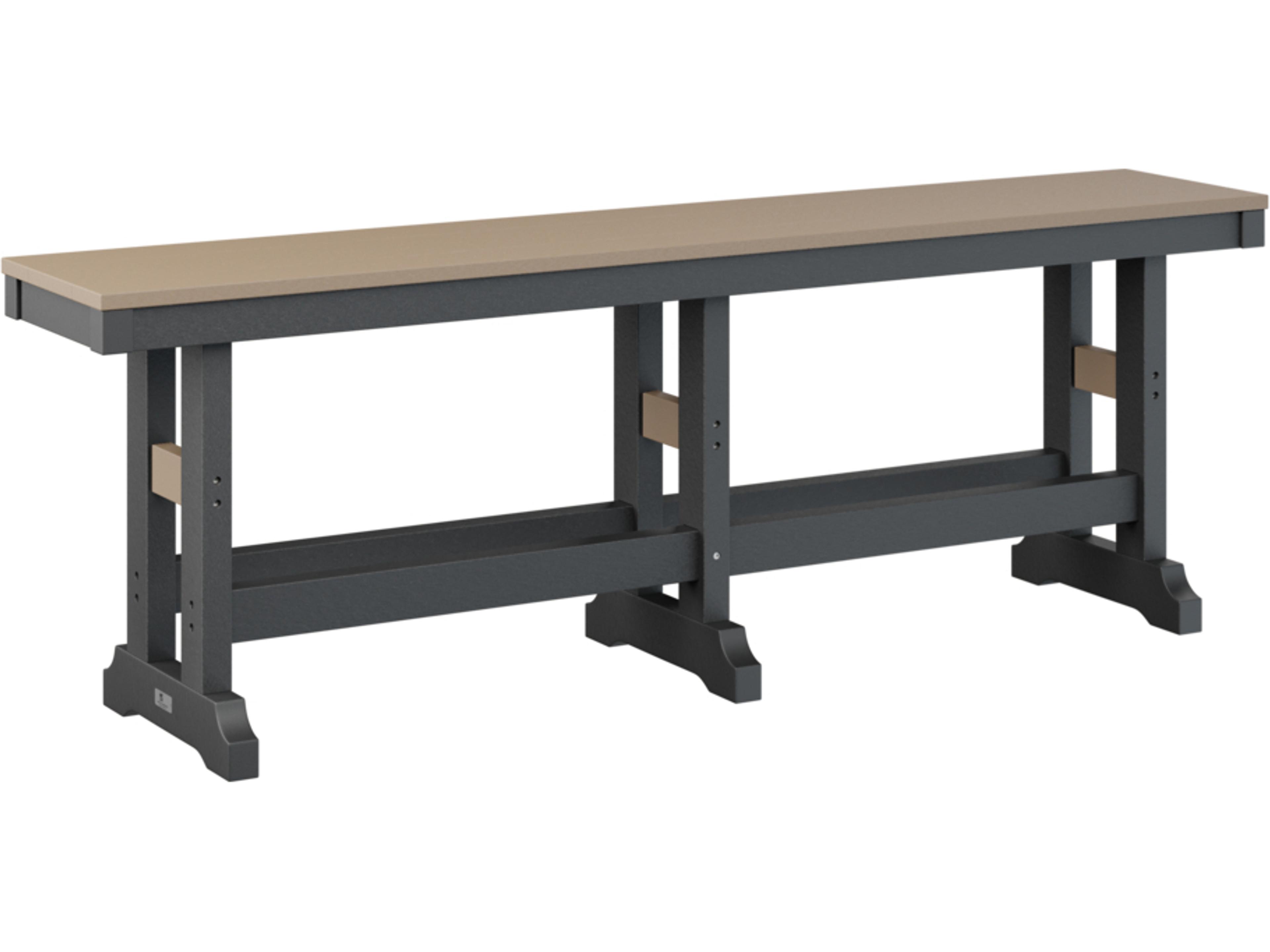 Garden Classic Recycled Plastic Counter Height Outdoor Patio Bench