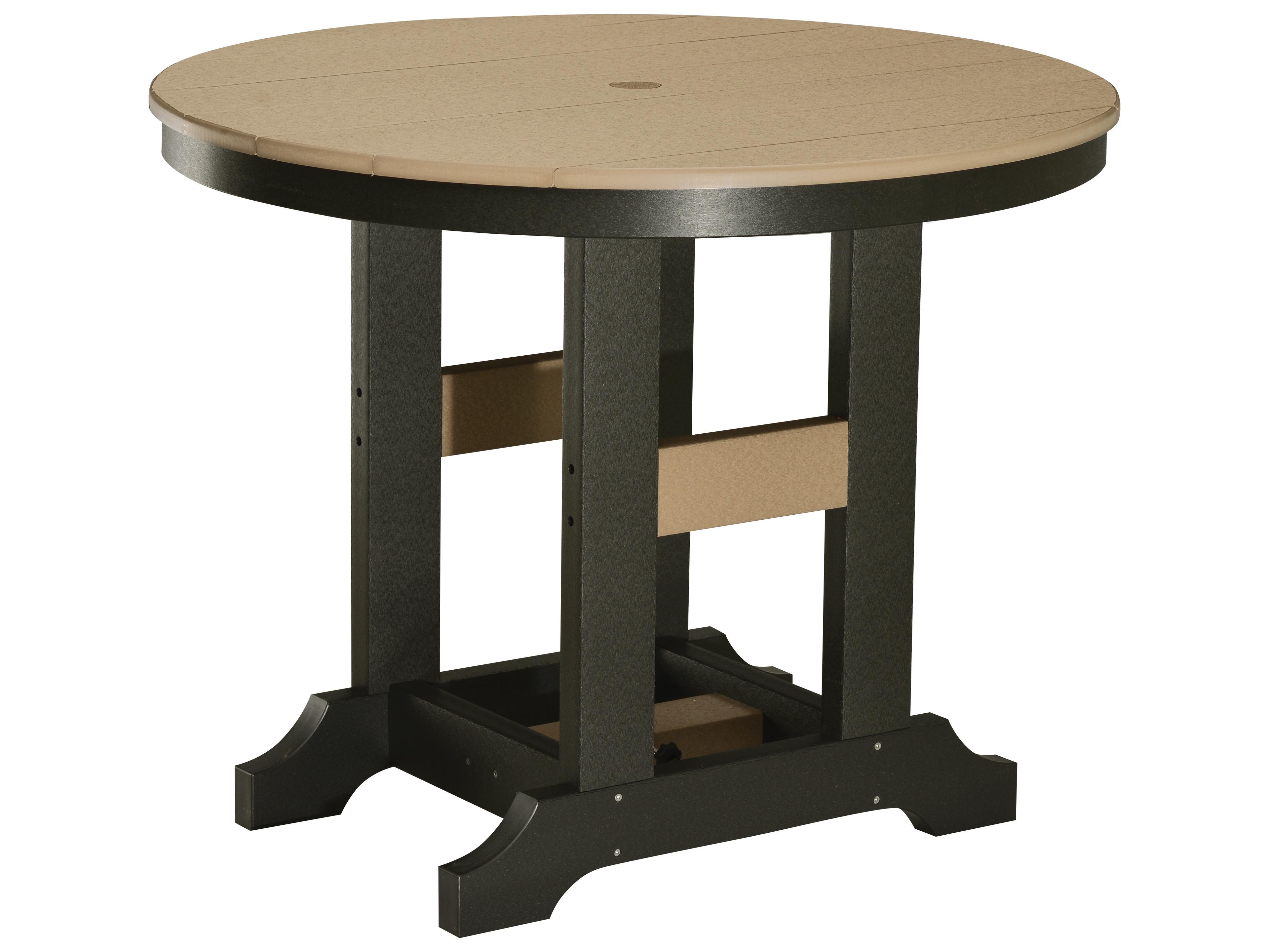 Garden Classic Recycled Plastic Round Outdoor Counter Height Table