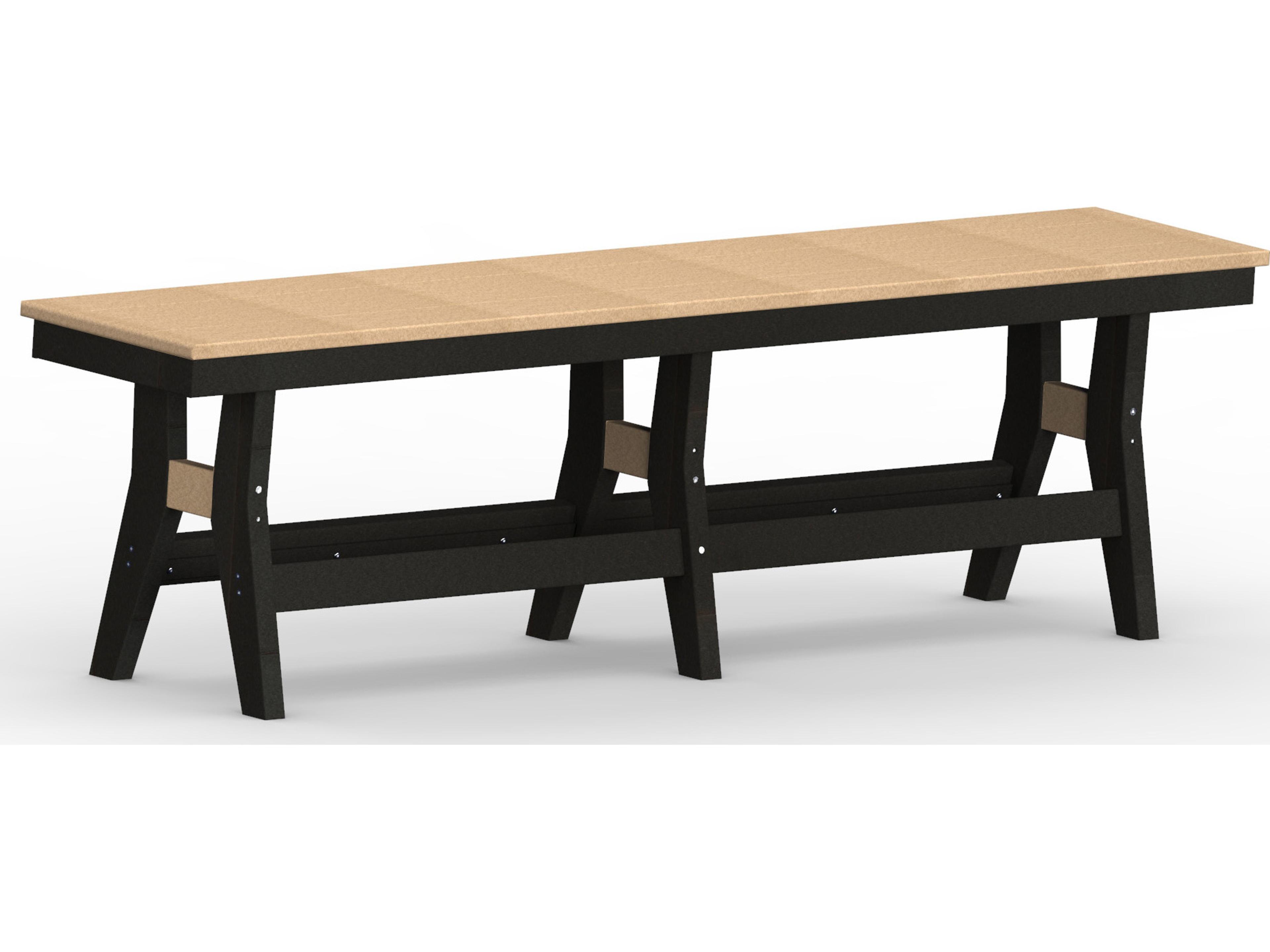 Harbor Recycled Plastic Outdoor Bench Dining Height
