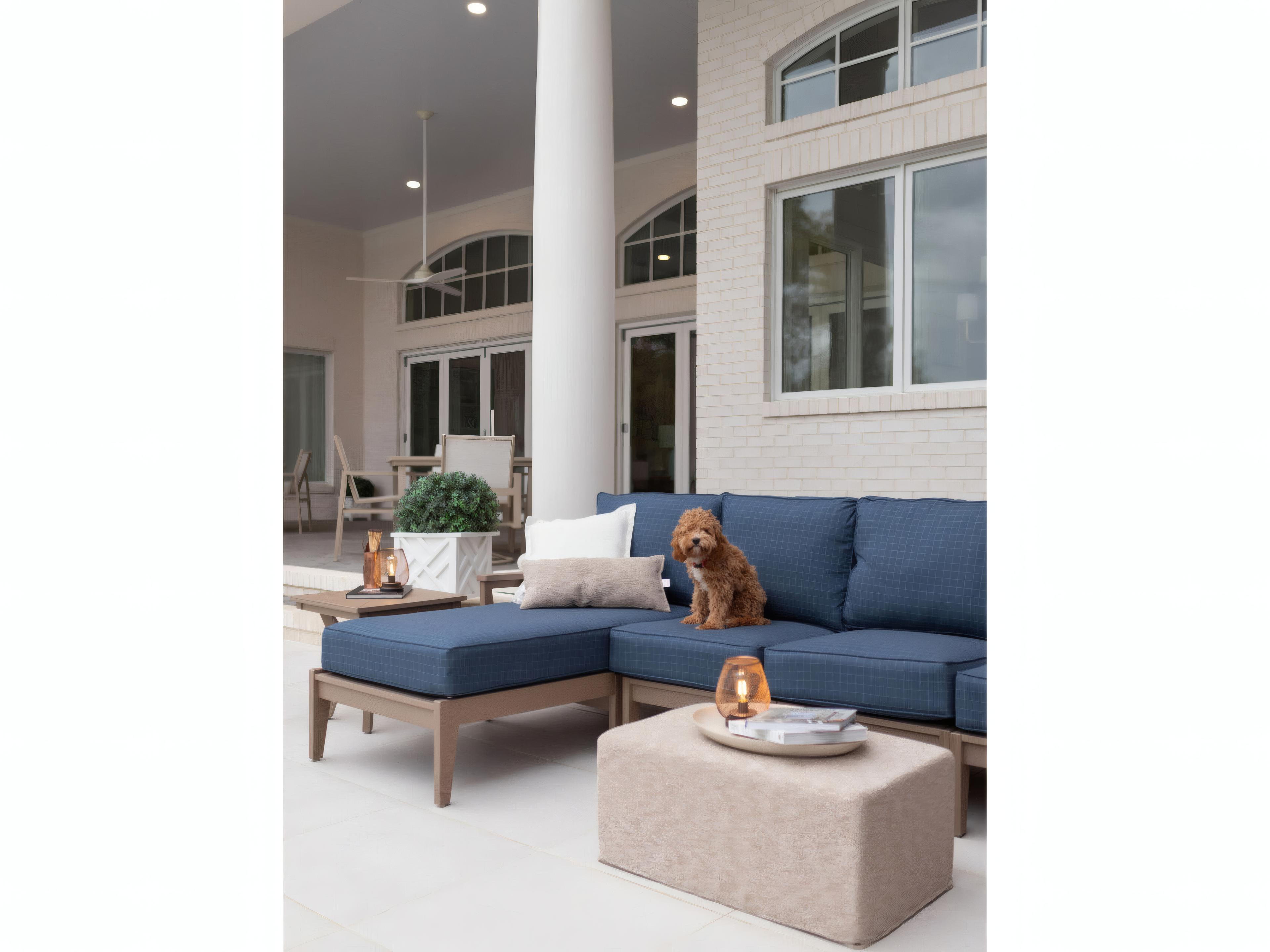 Berlin Gardens Lily Hive 18x30x13 Rectangle Pouf