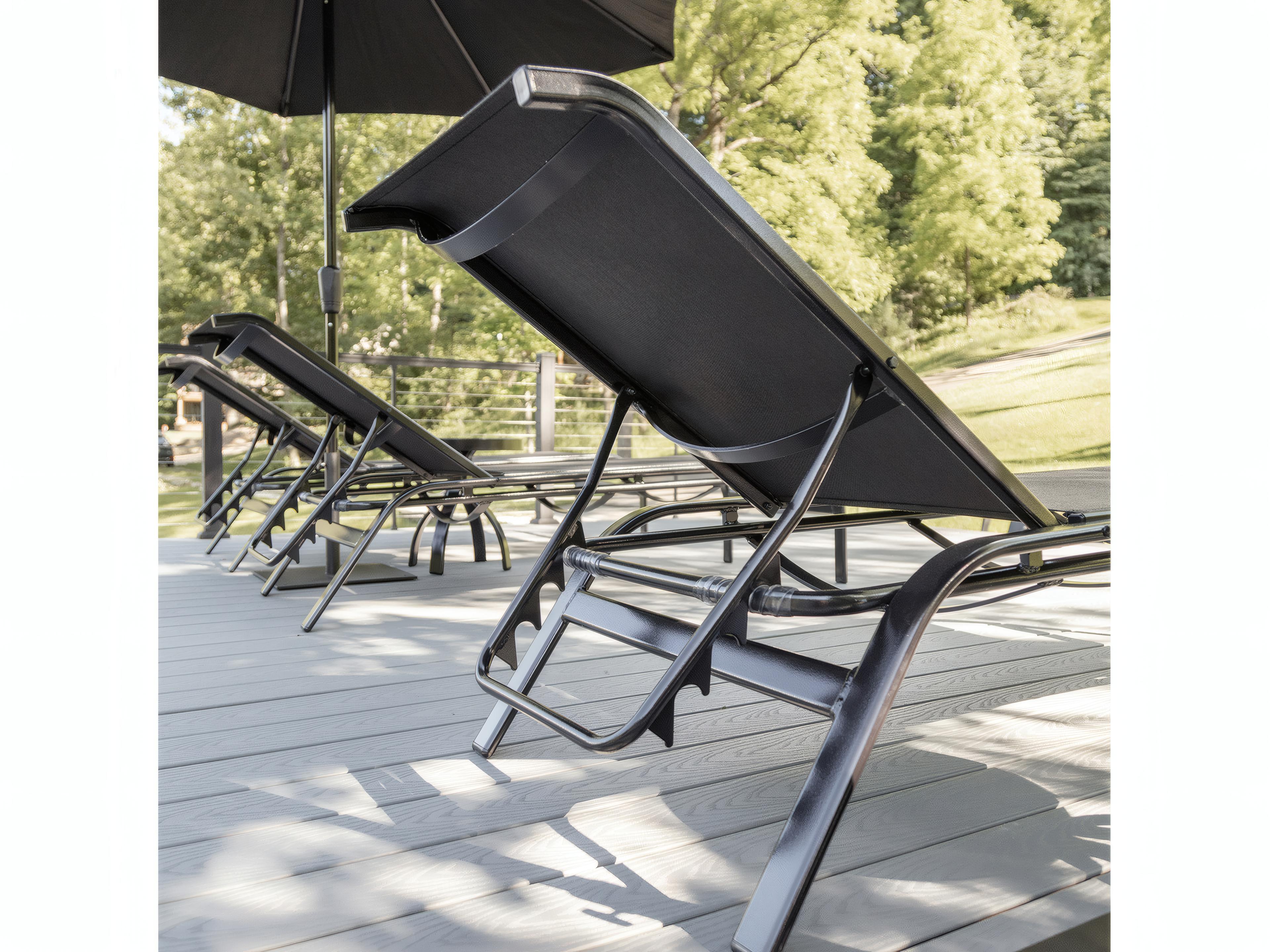 Berlin Gardens Murphy Aluminum Sling Chaise Lounge