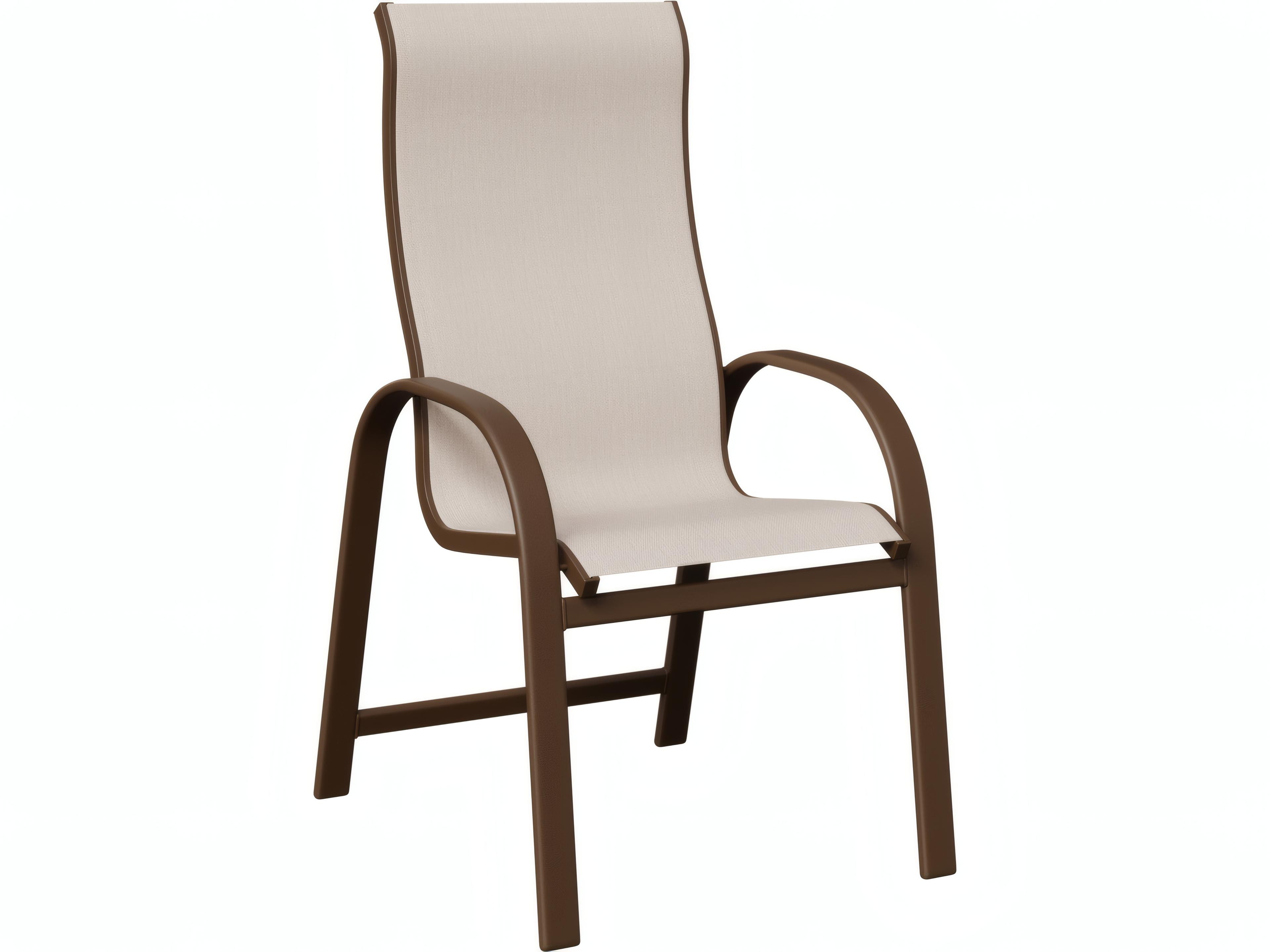 Murphy Aluminum High-Back Sling Dining Chair