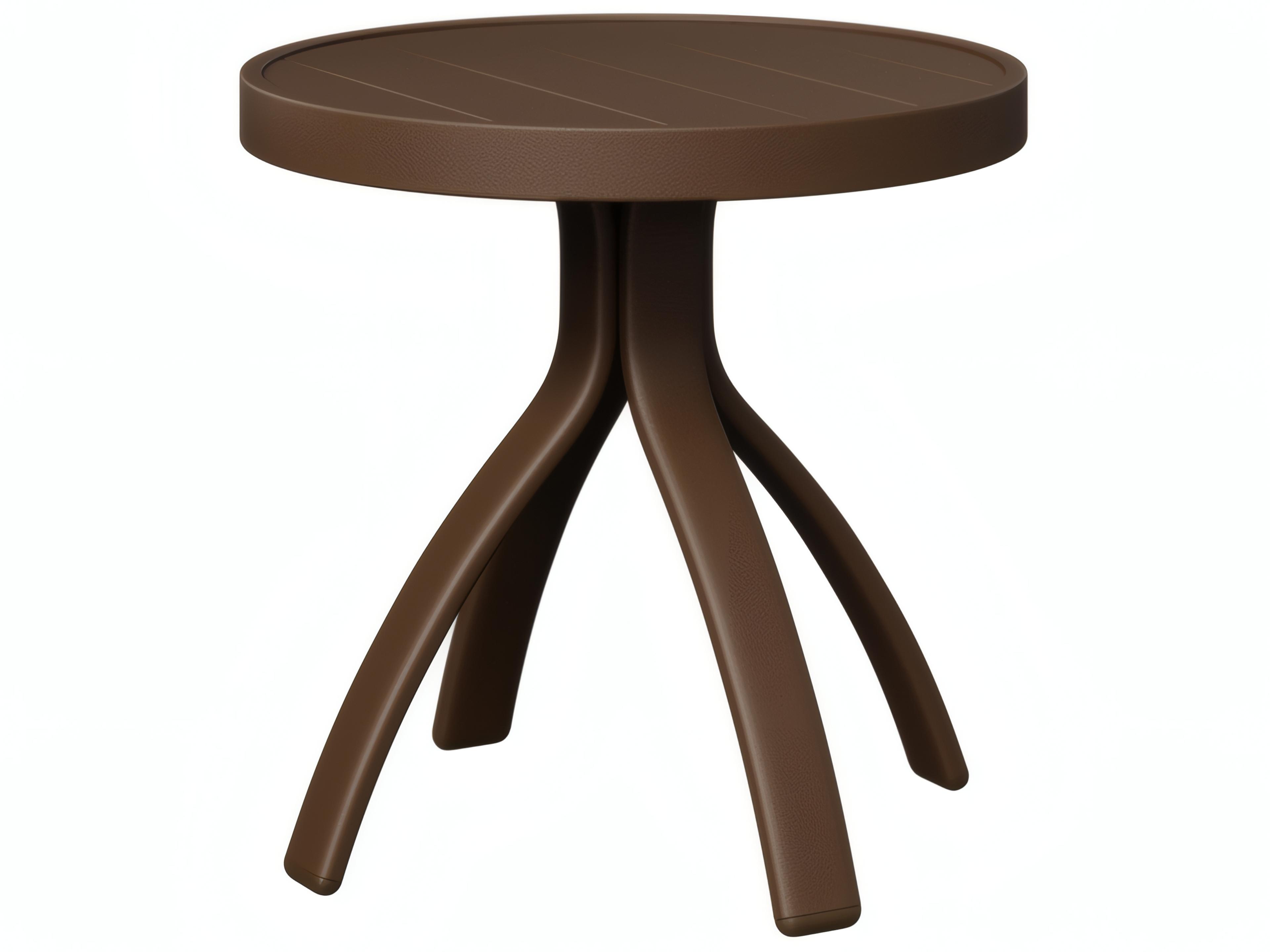 Murphy Aluminum 18.5" Round End Table