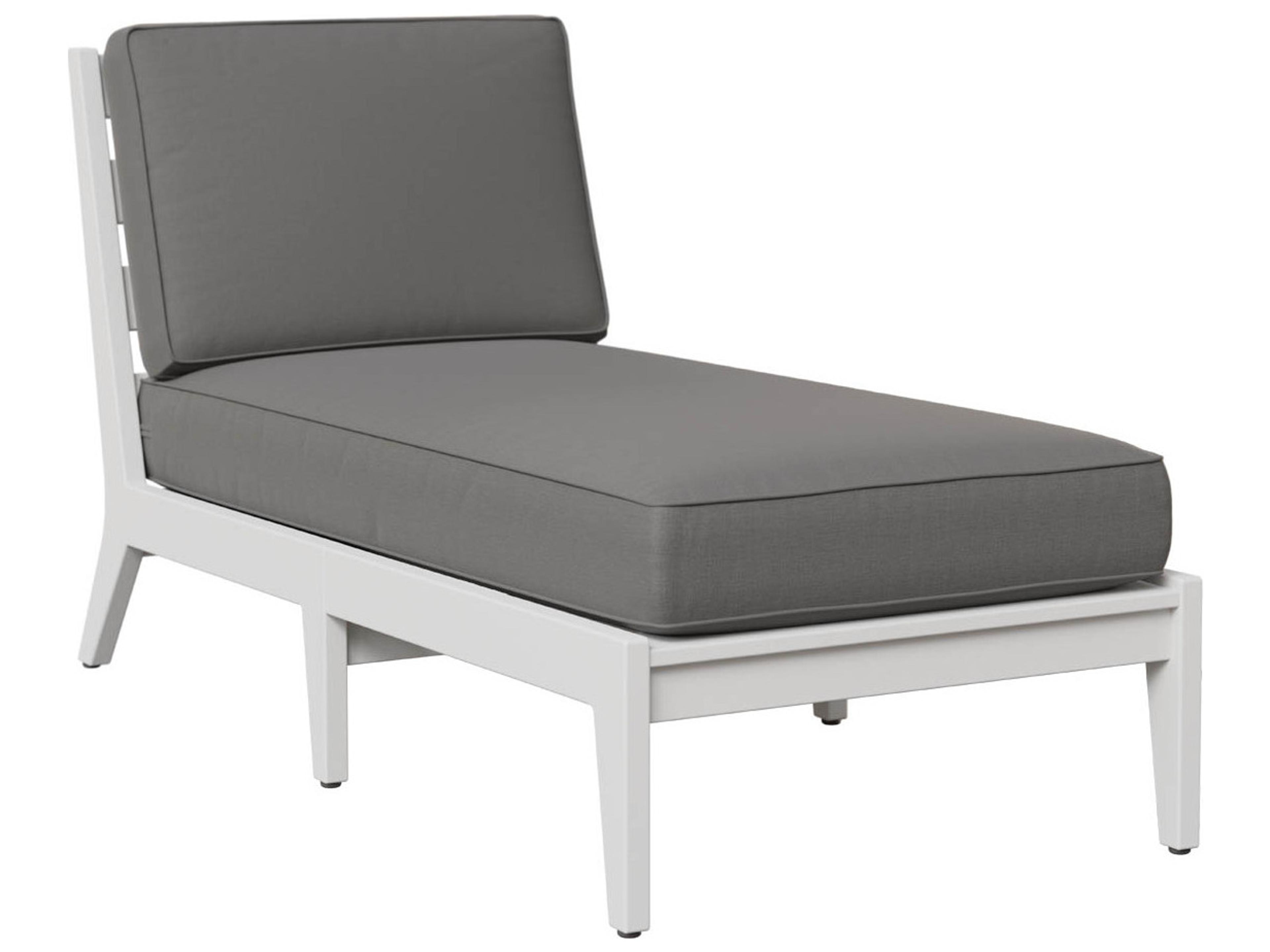 Manhew Recycled Plastic Armless Outdoor Patio Chaise Lounge