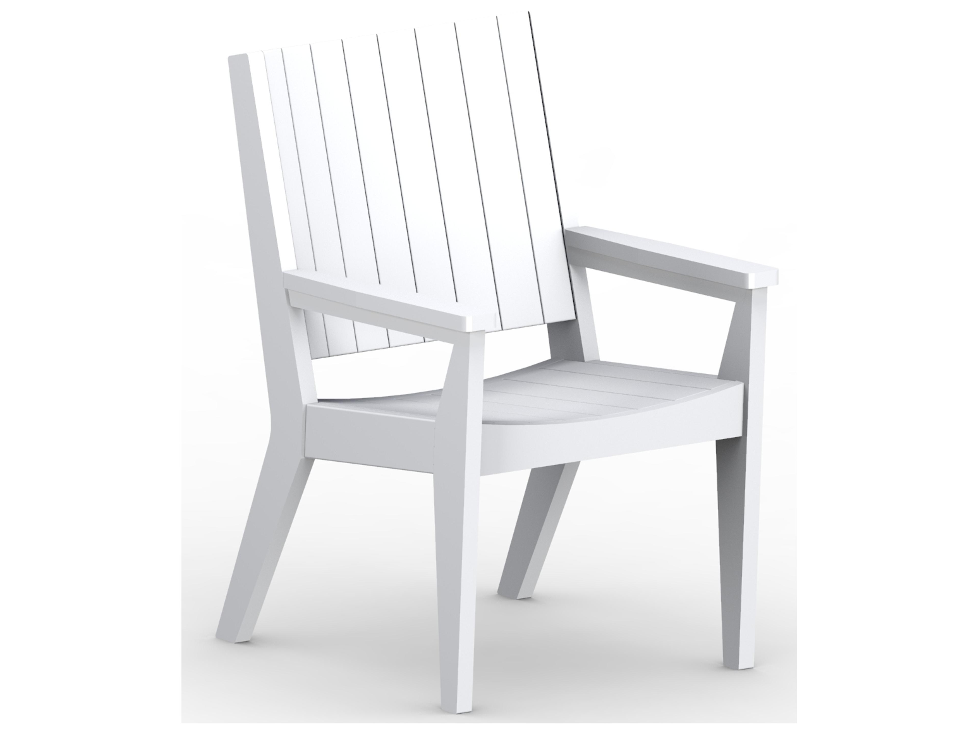 Manhew Recycled Plastic Chat Outdoor Dining Arm Chair